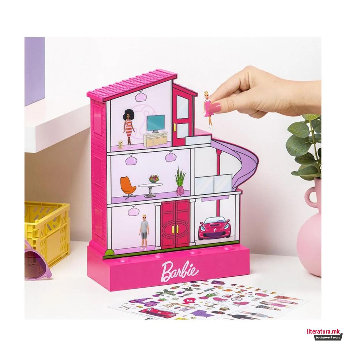 3D столна ламба со стикери, Barbie Dreamhouse