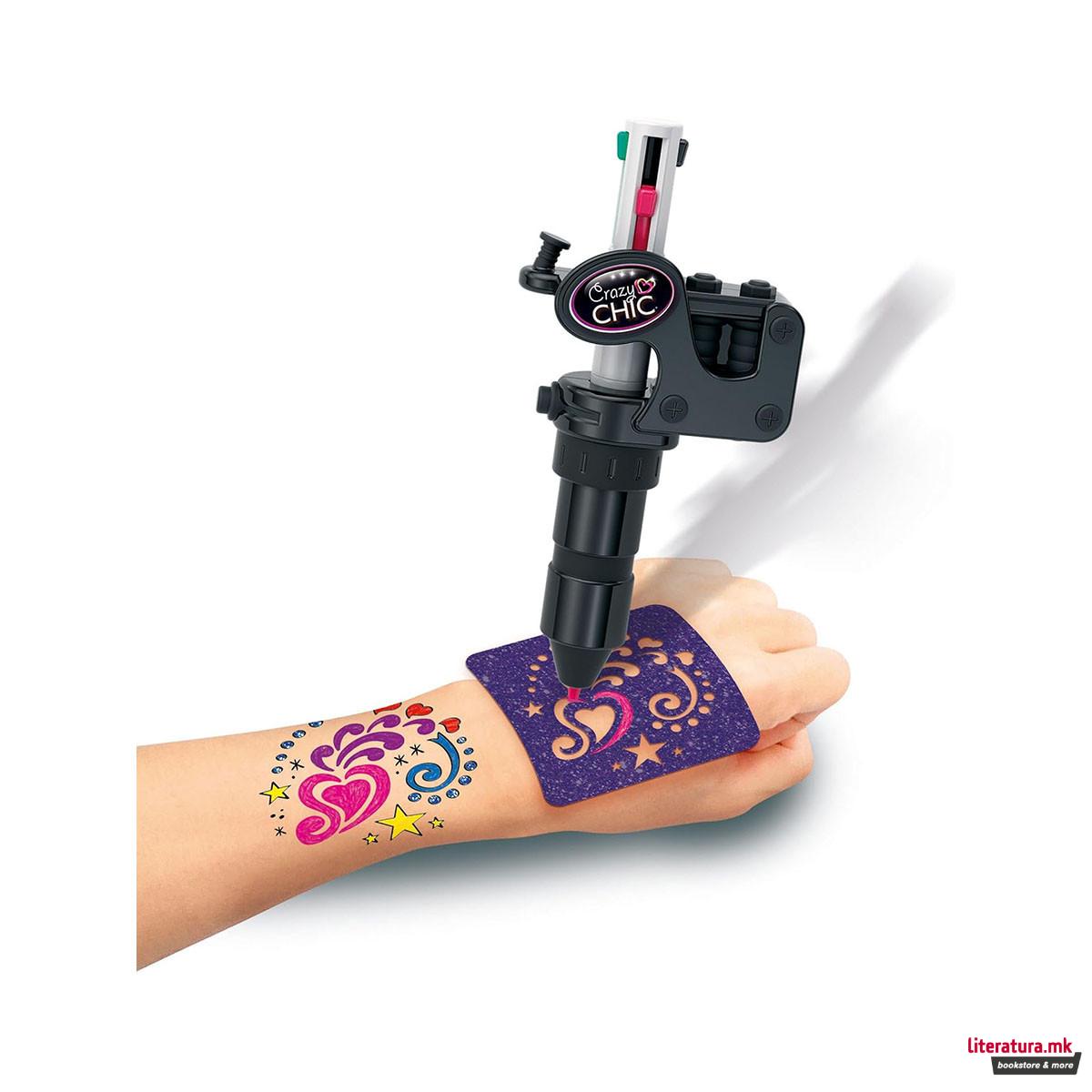 Детски сет за тетовирање, Crazy Chic - Tattoo Studio