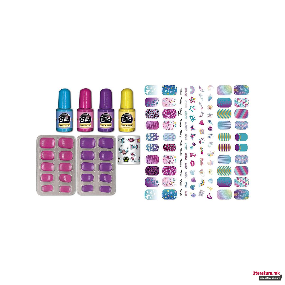 Детски сет за маникир, Crazy Chic - Shiny Nails (Glow in the dark) 