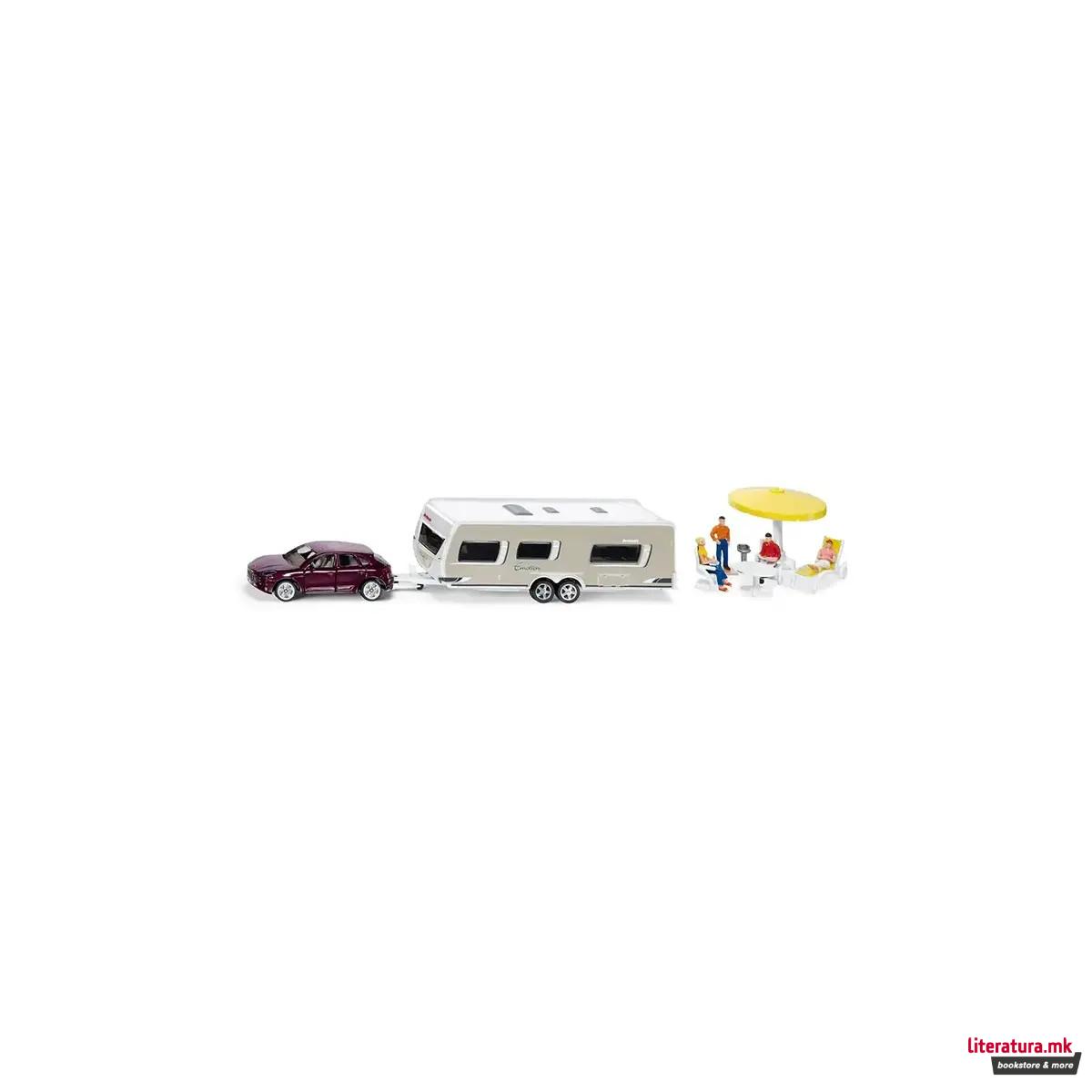 Фигура, Porsche Macan Turbo with Dethleff's Exclusive Emotion Caravan