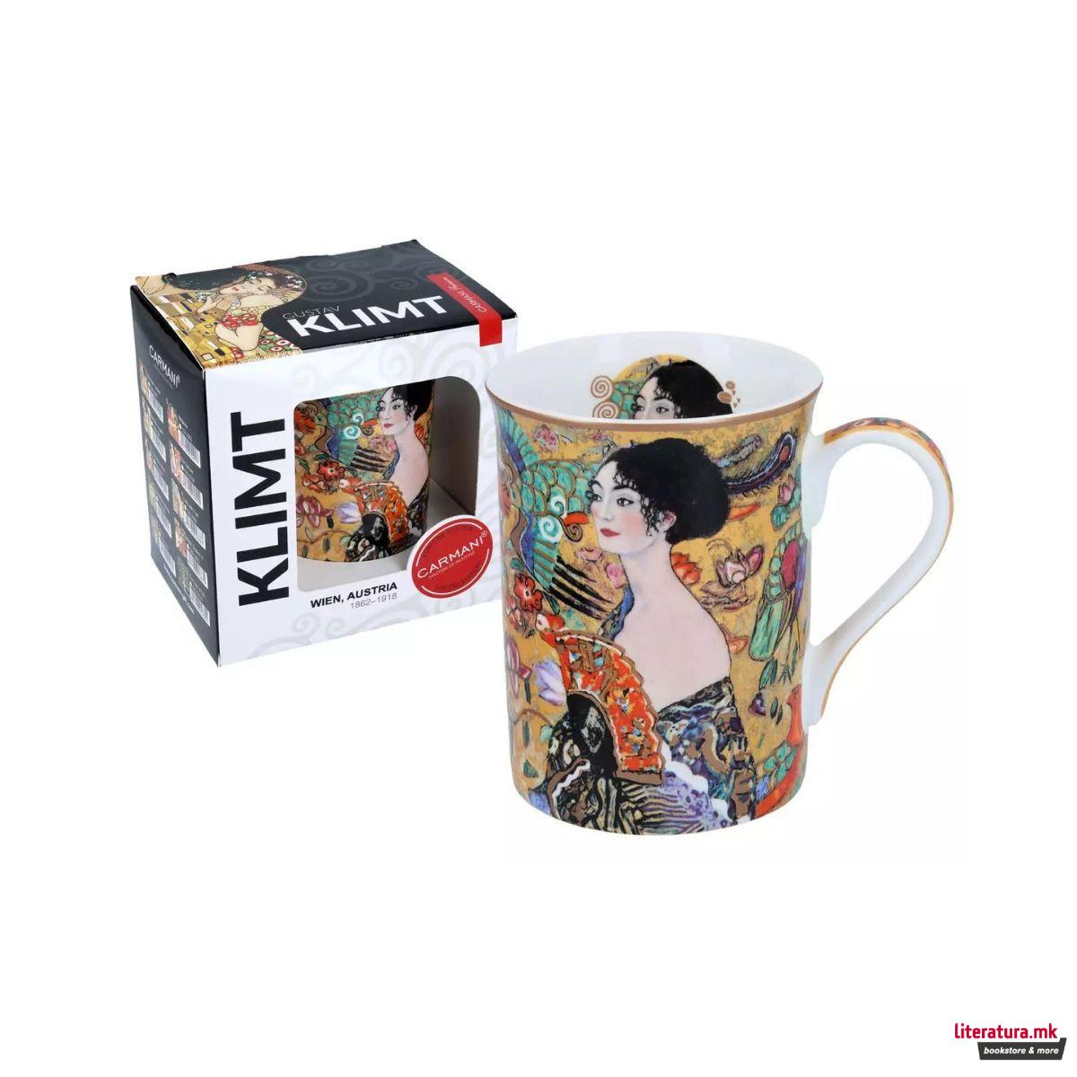 Шолја, Carmani, Classic New Klimt - Lady With Fan, 360ml