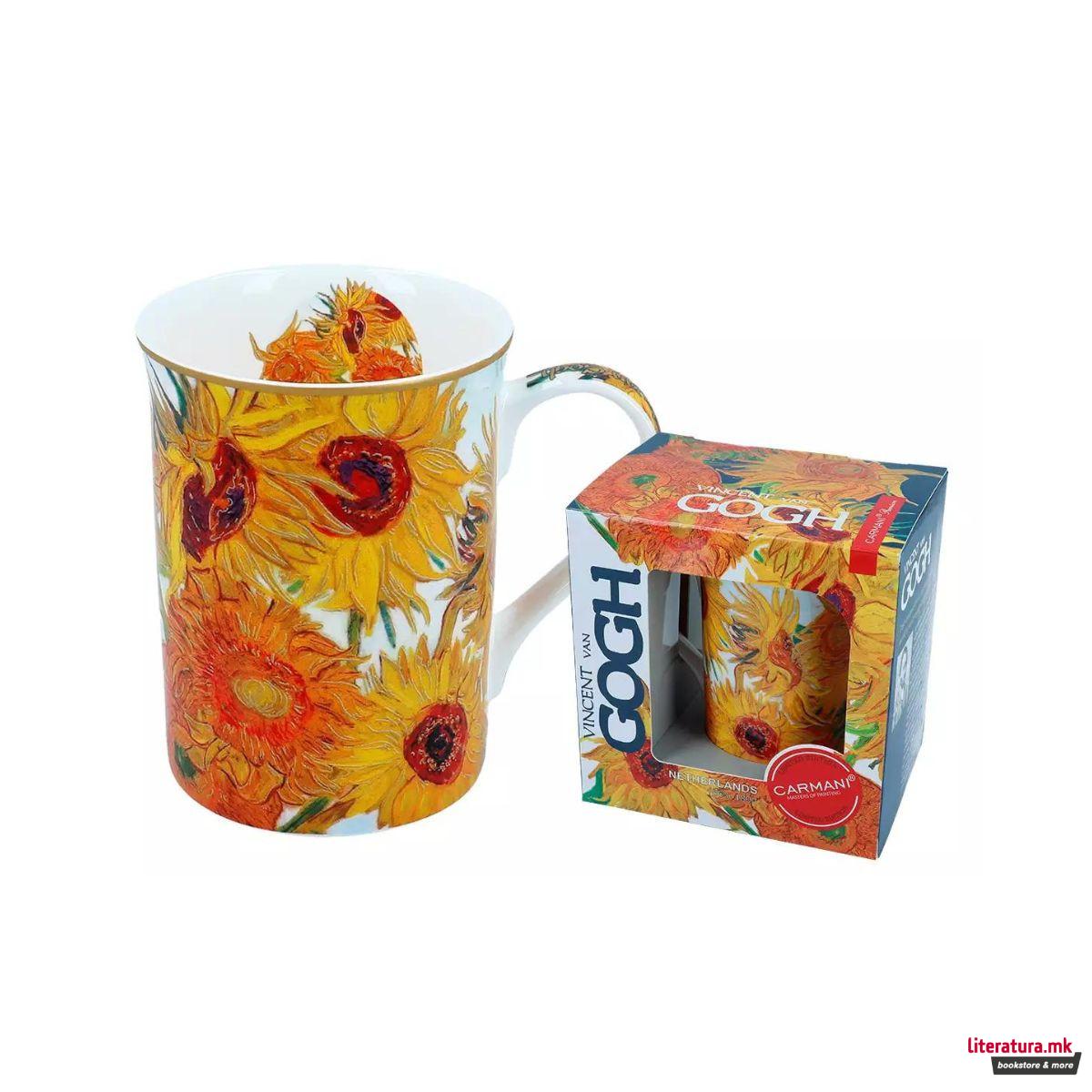 Шолја, Carmani, Classic New Van Gogh - Sunflowers, 360ml