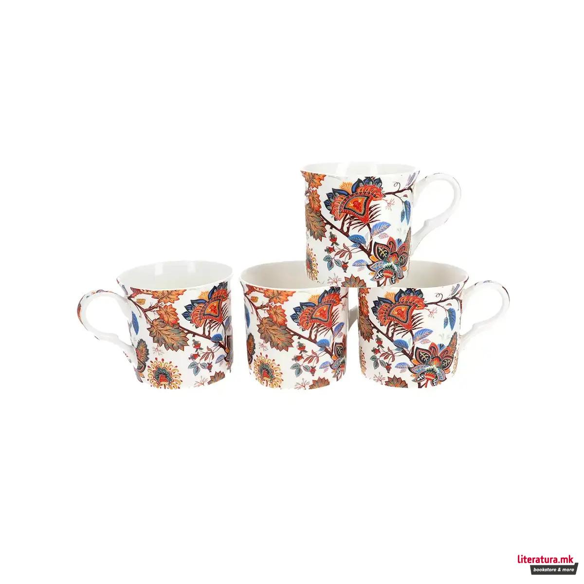 Сет од 4 шолји, Bimini (Fine Bone China), 295 ml