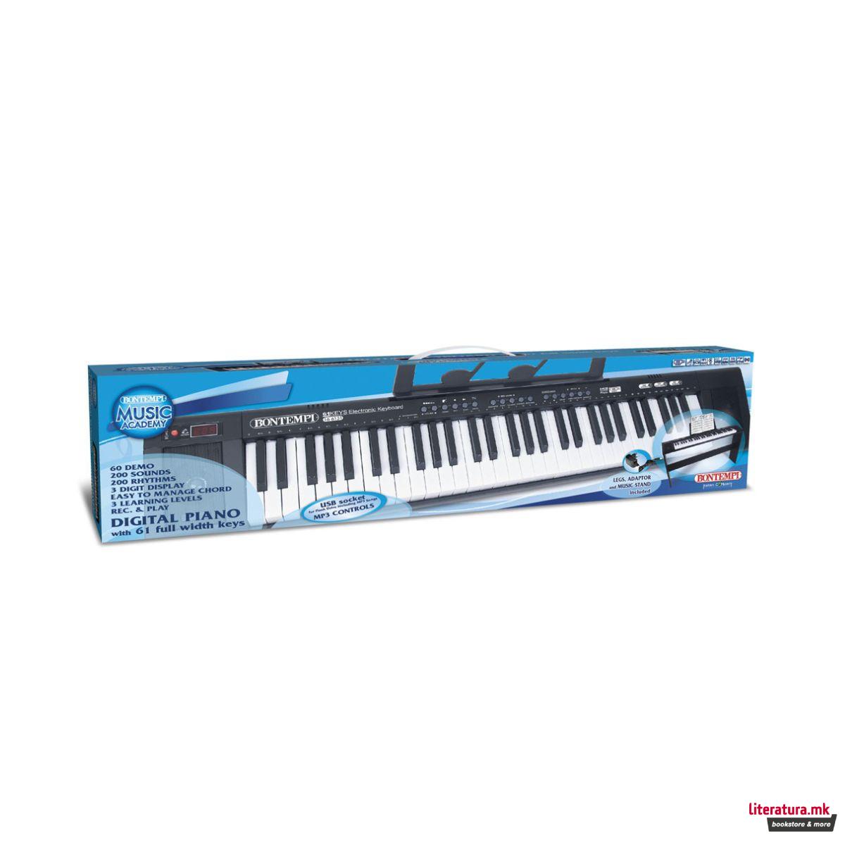 Дигитално пијано, Music Academy, 61 клавиш