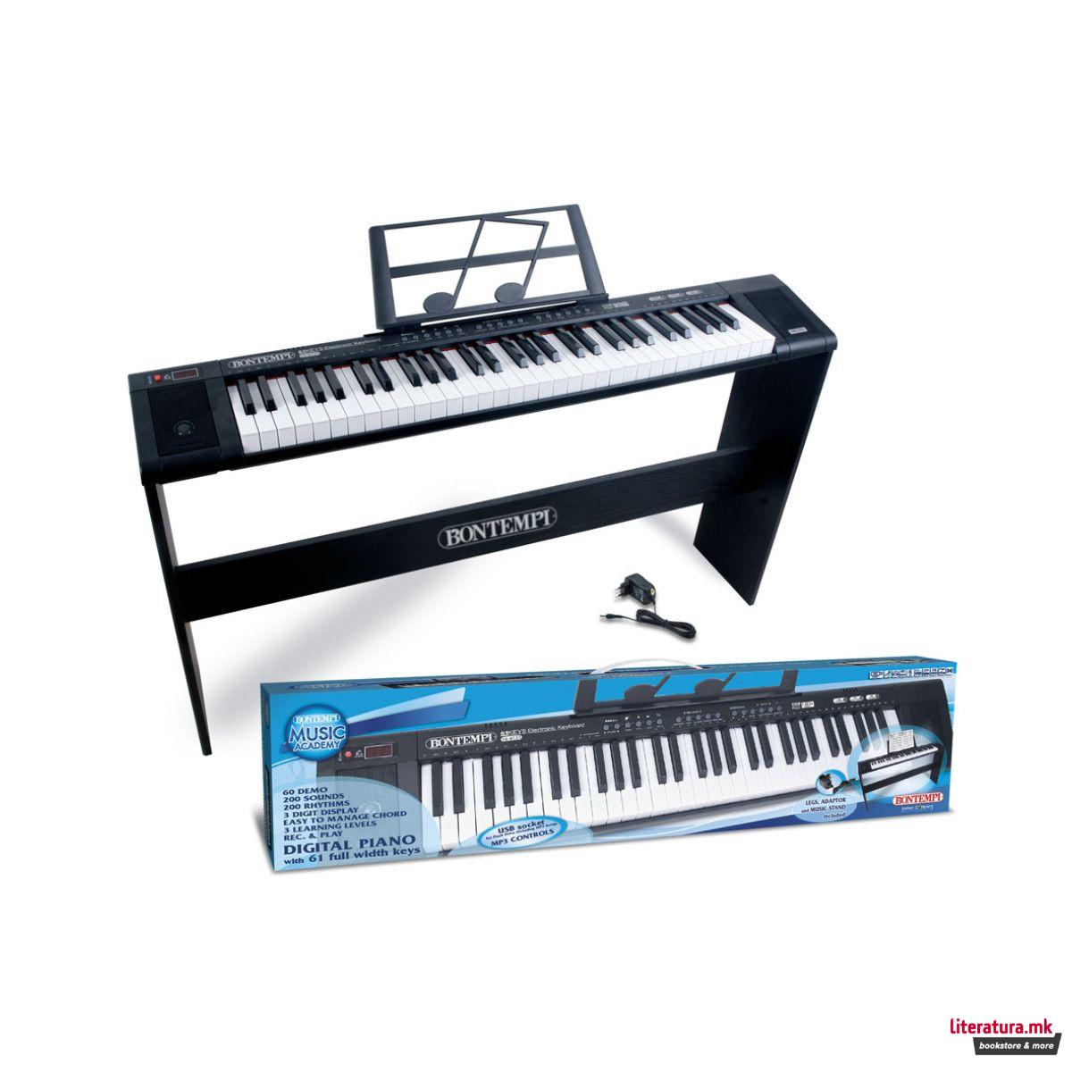 Дигитално пијано, Music Academy, 61 клавиш
