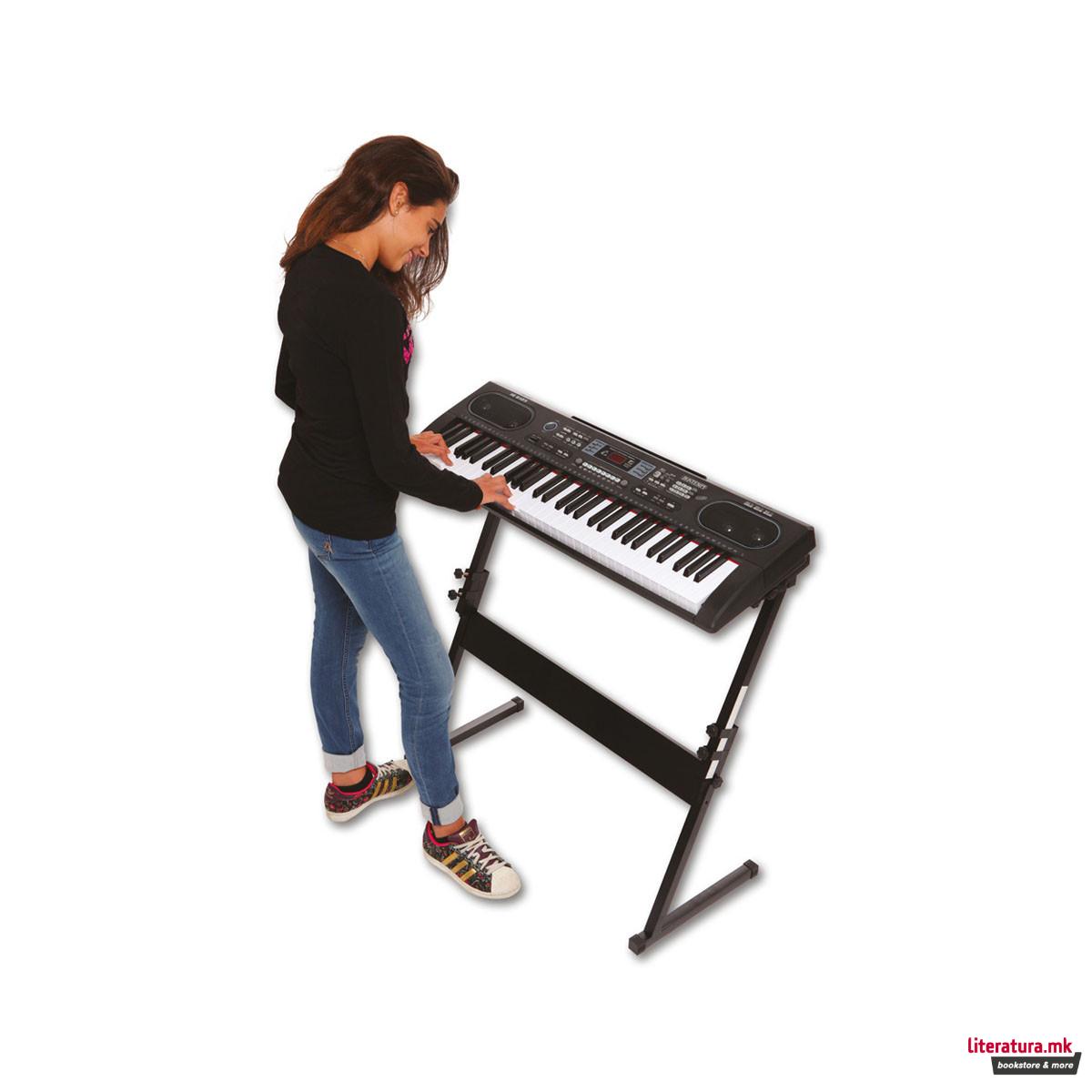 Дигитална клавијатура со масичка, Music Academy, 61 клавиш 