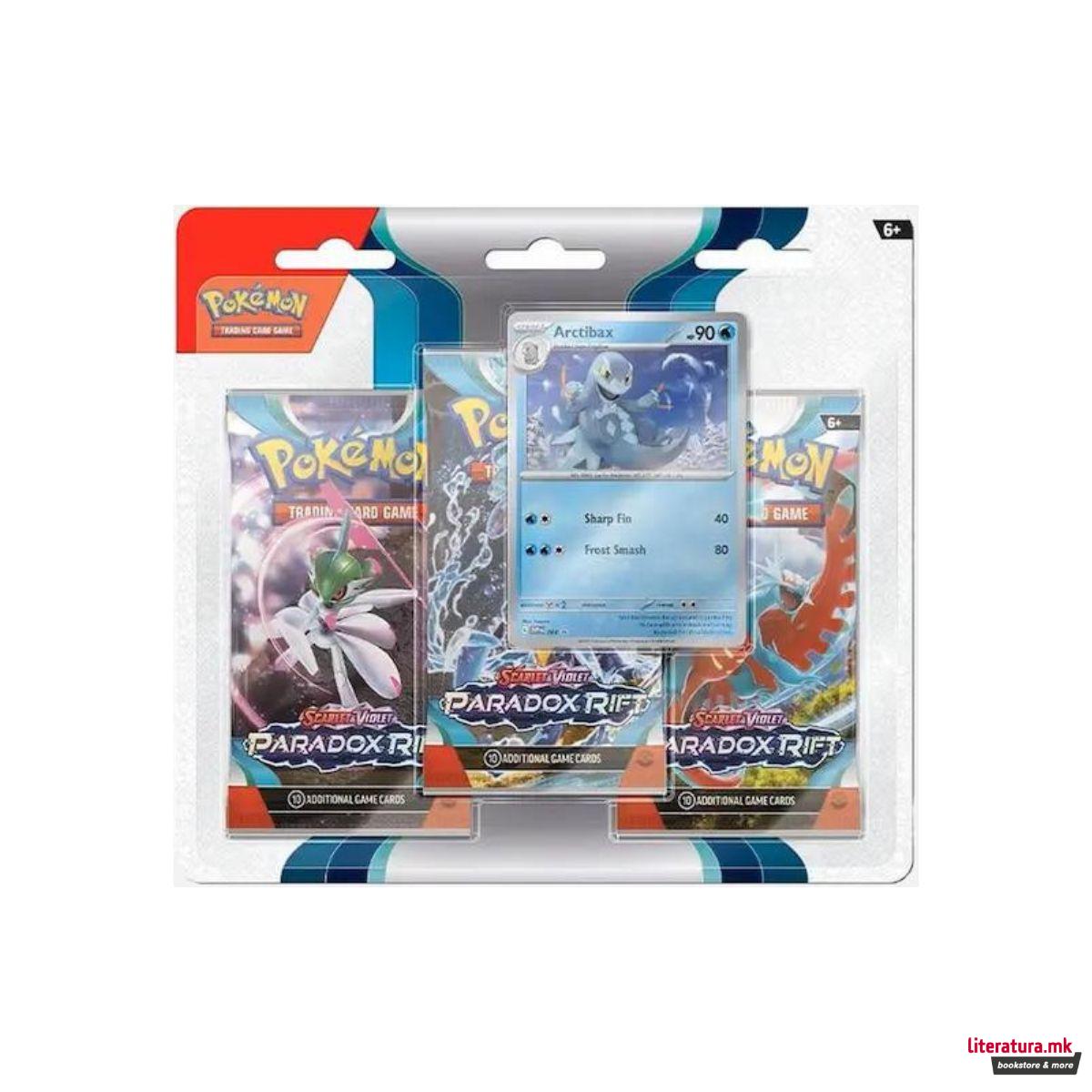 Карти за размена, Scarlet & Violet Paradox Rift 3-Pack Booster Blister 