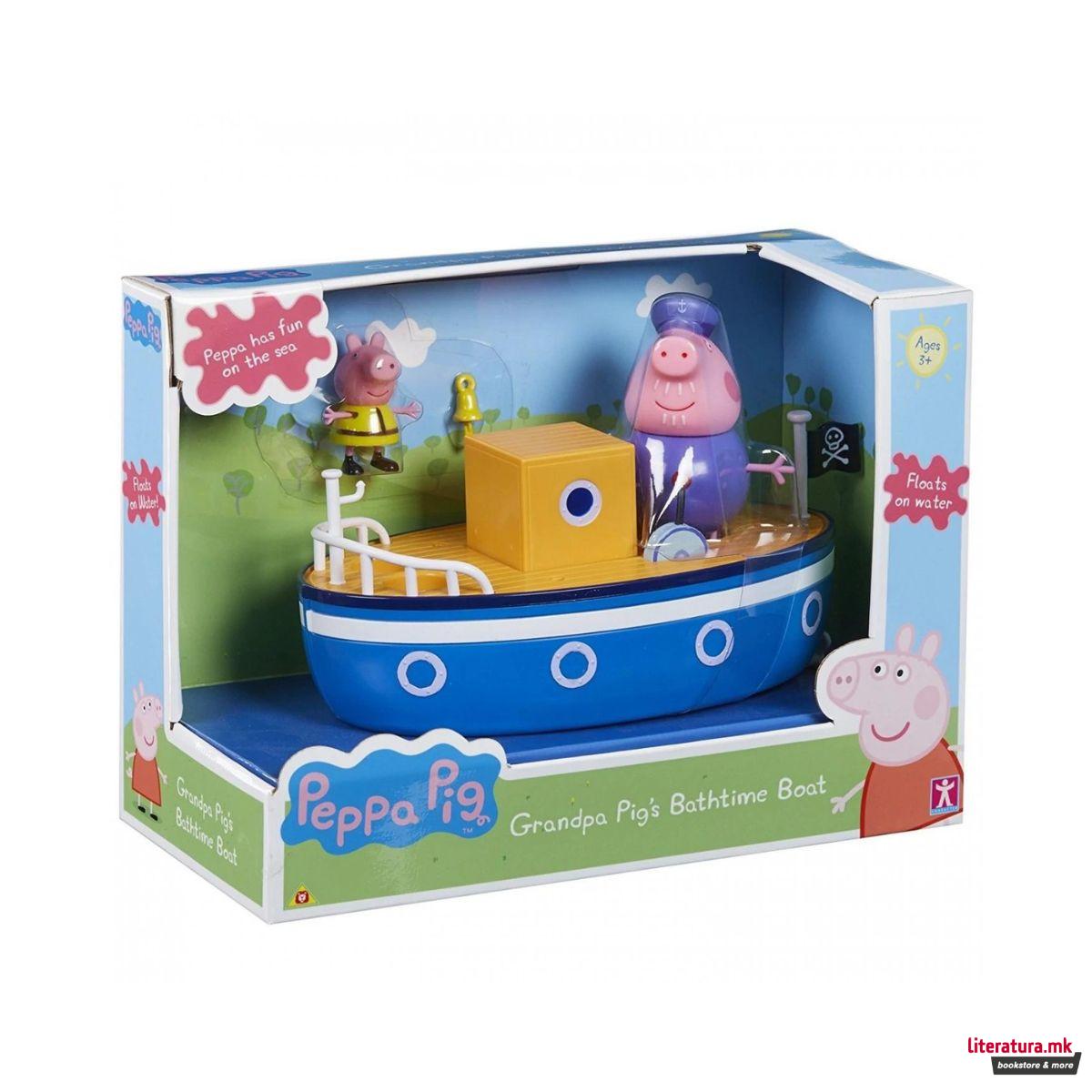 Играчка за во вода, Peppa Pig - Grandpa Pig's Bathtime Boat
