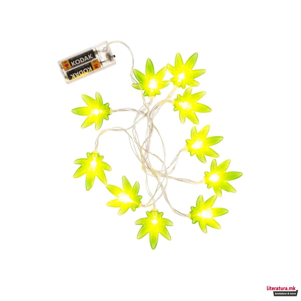3D LED сијалички - Cannabis Leaf, 1/10