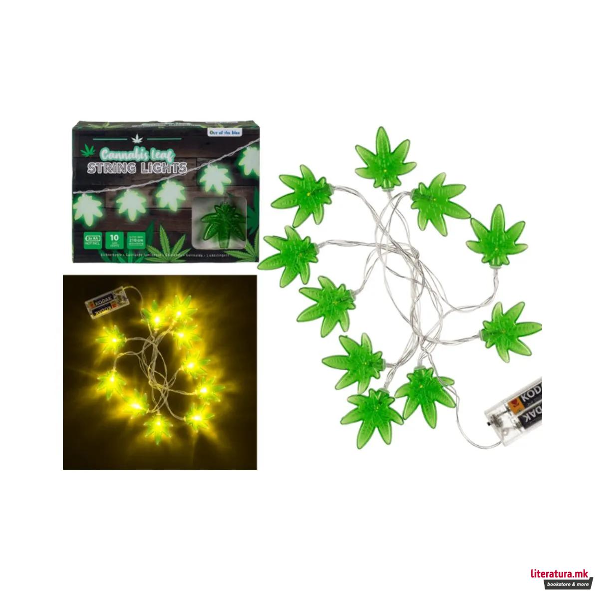 3D LED сијалички - Cannabis Leaf, 1/10