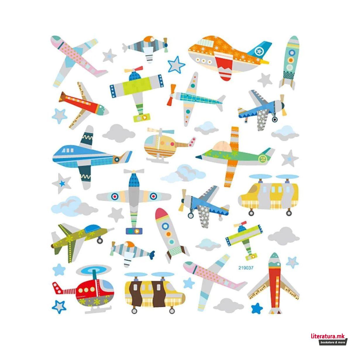 Сет стикери, Aircraft