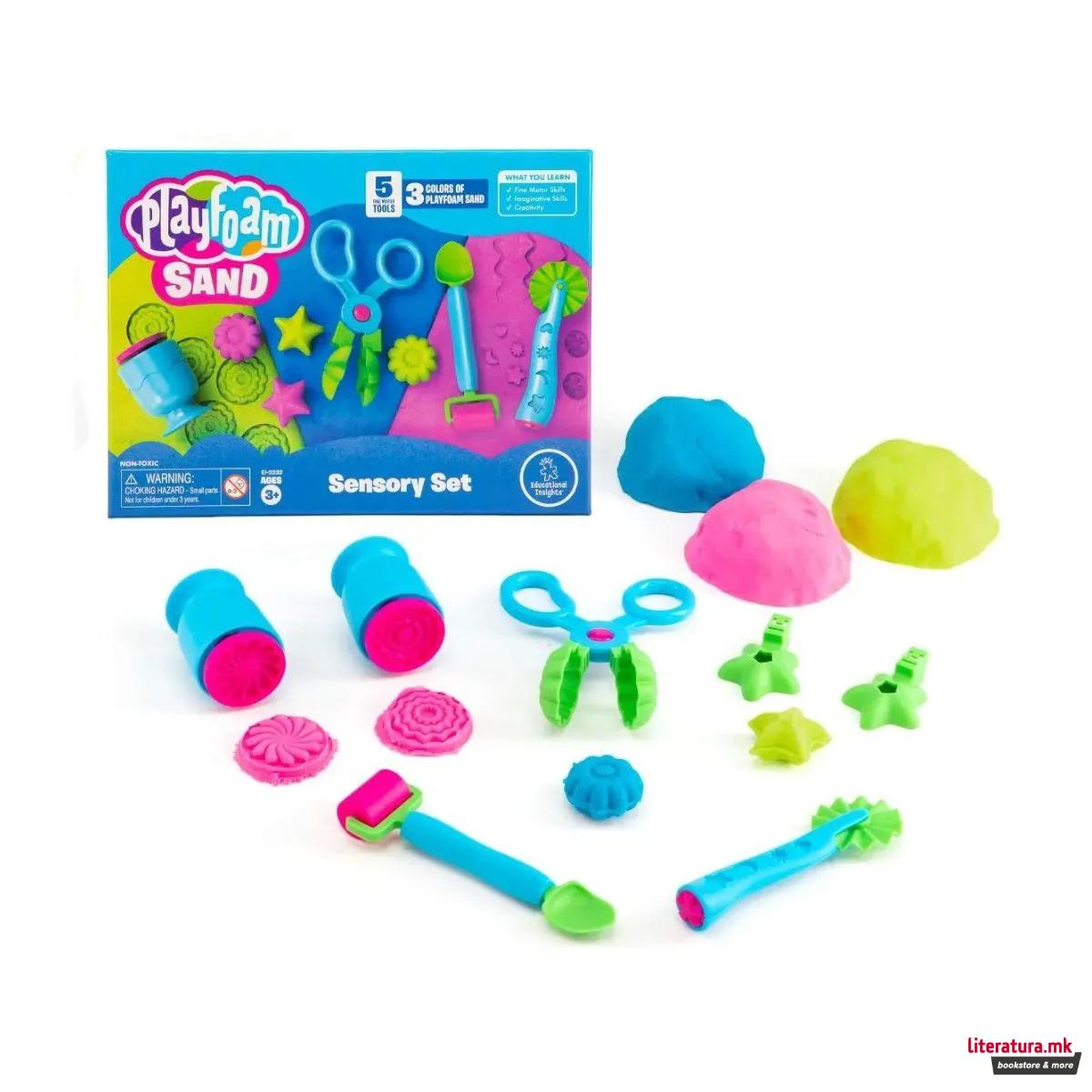 Сет за игра со песоклива глина, Playfoam® Sand Sensory Set