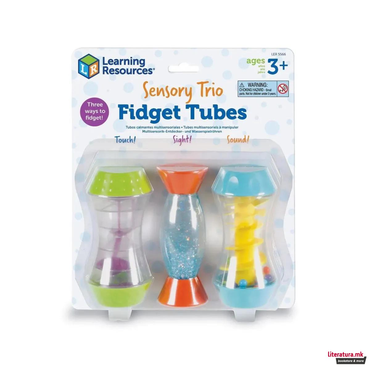 Сет сензорни играчки, Sensory Trio Fidget Tubes