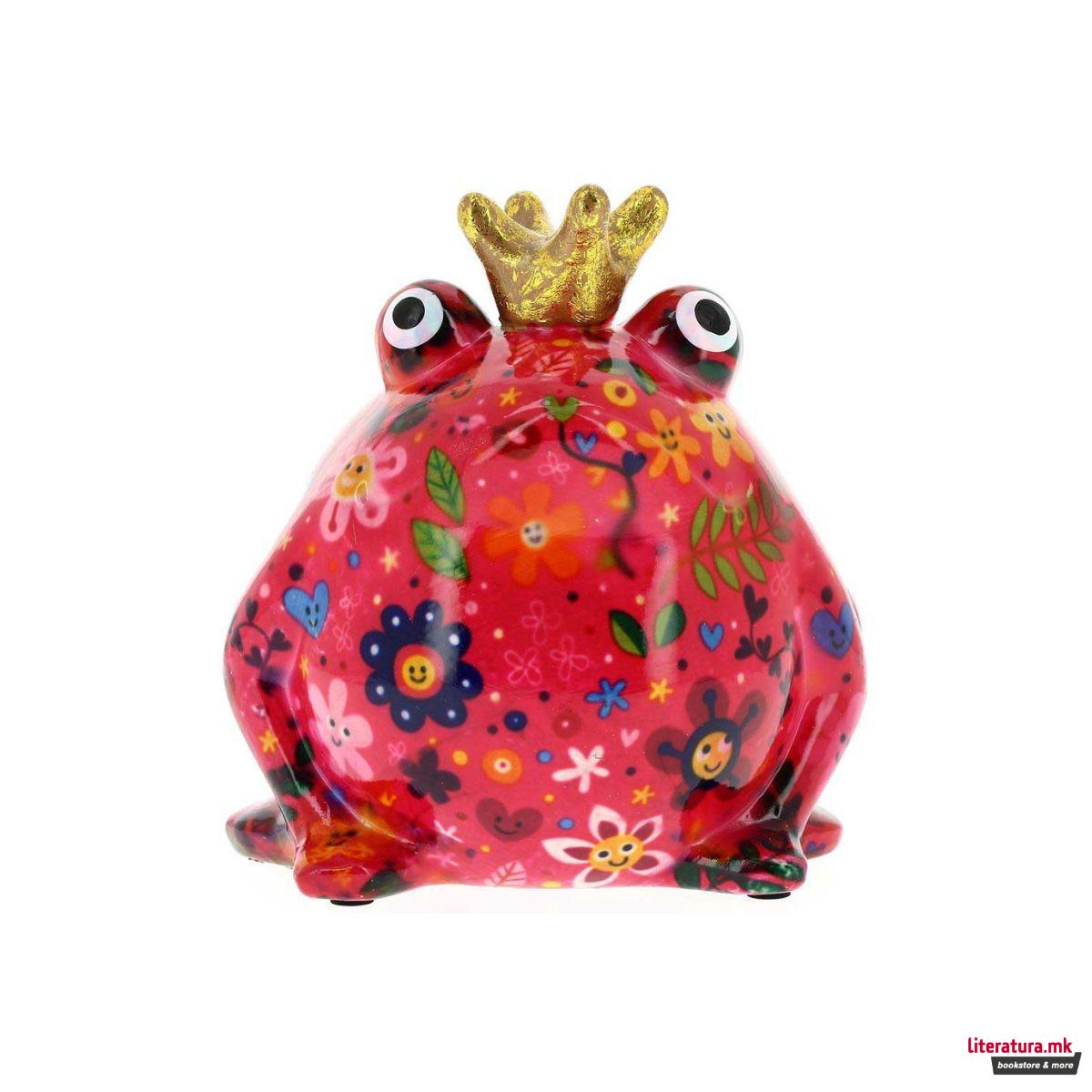 Касичка за пари, Freddy, темнорозева со цветчиња и ливчиња, М