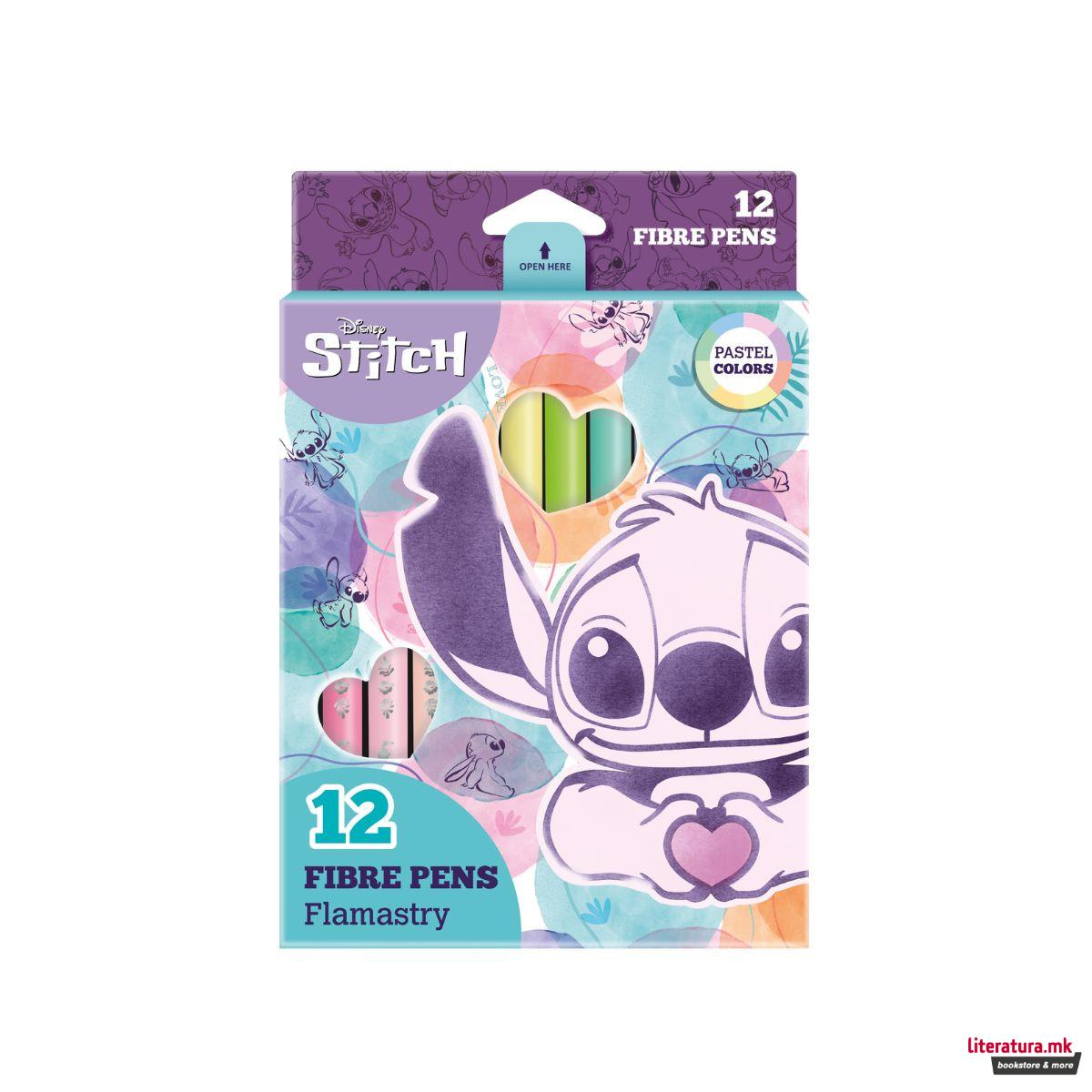 Фломастери, Disney: Stitch - Pastel, 1/12