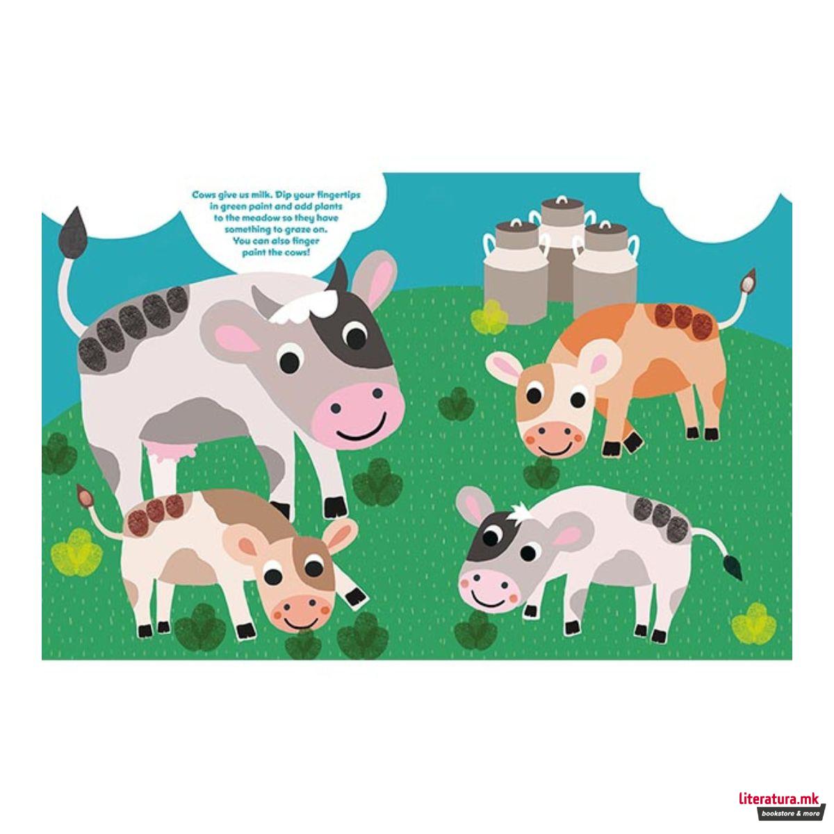 Боенка за сликање со прсти - Животни 