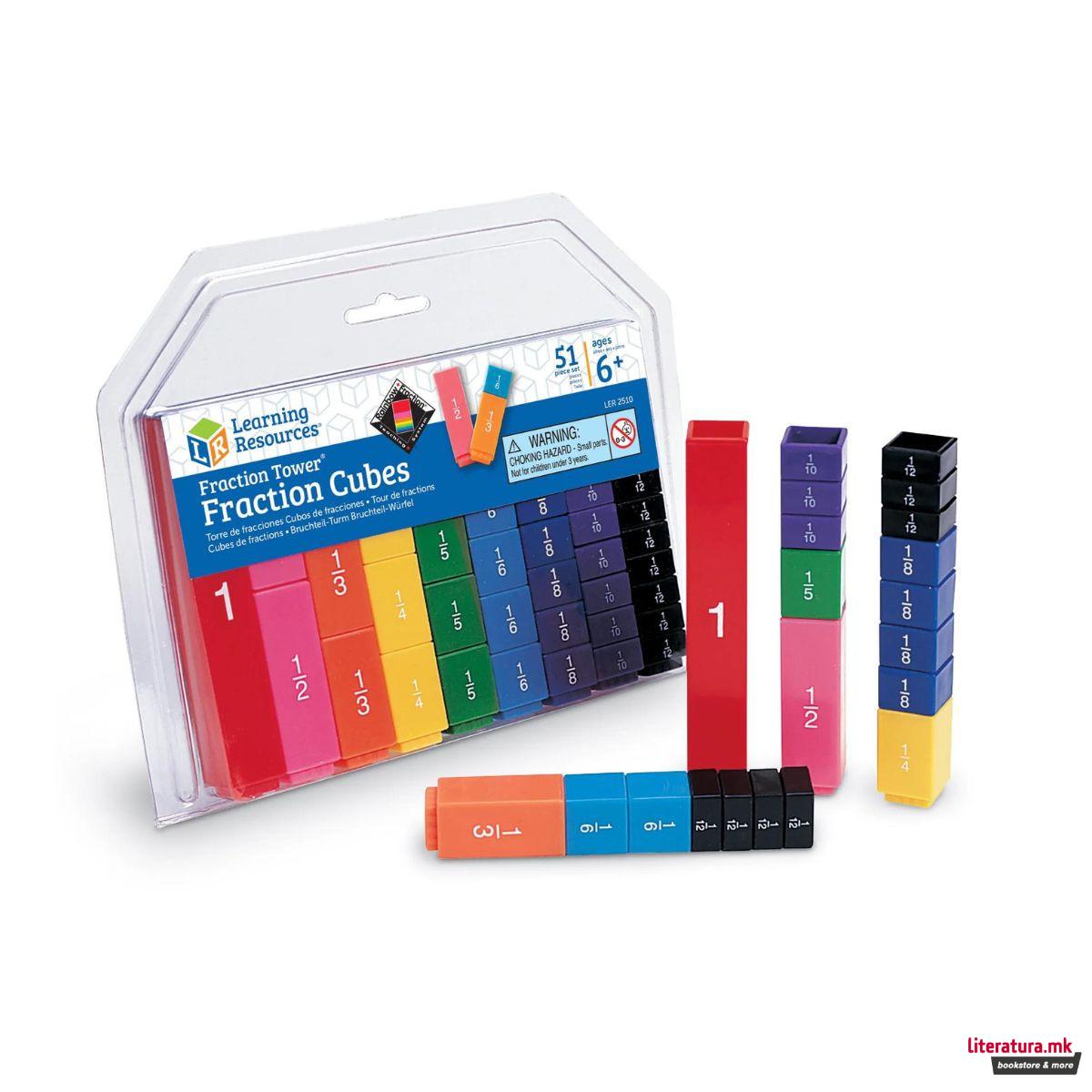 Математички коцки, Fraction Tower® Fraction Cubes