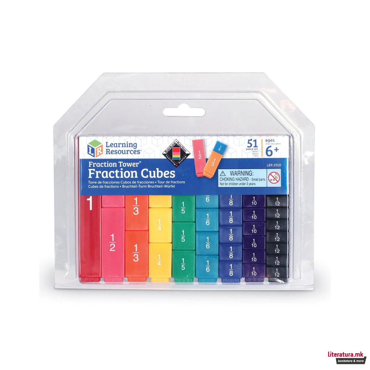 Математички коцки, Fraction Tower® Fraction Cubes