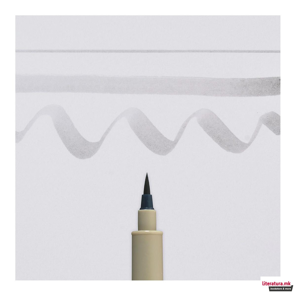 Брашпен, Sakura, Pigma Brush - Light Cool Gray