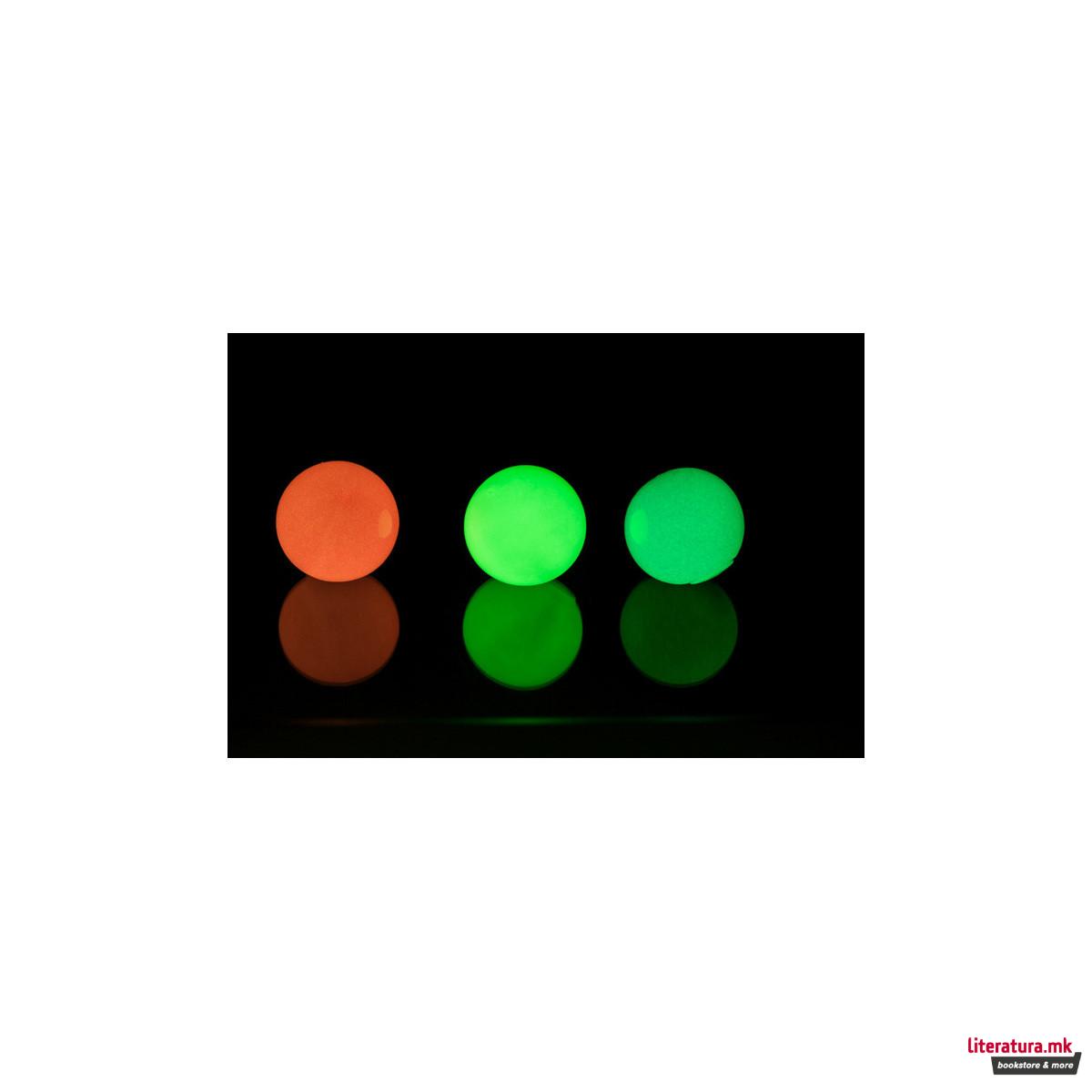 Анти-стрес топки, Throw & Glow Balls, 1/3
