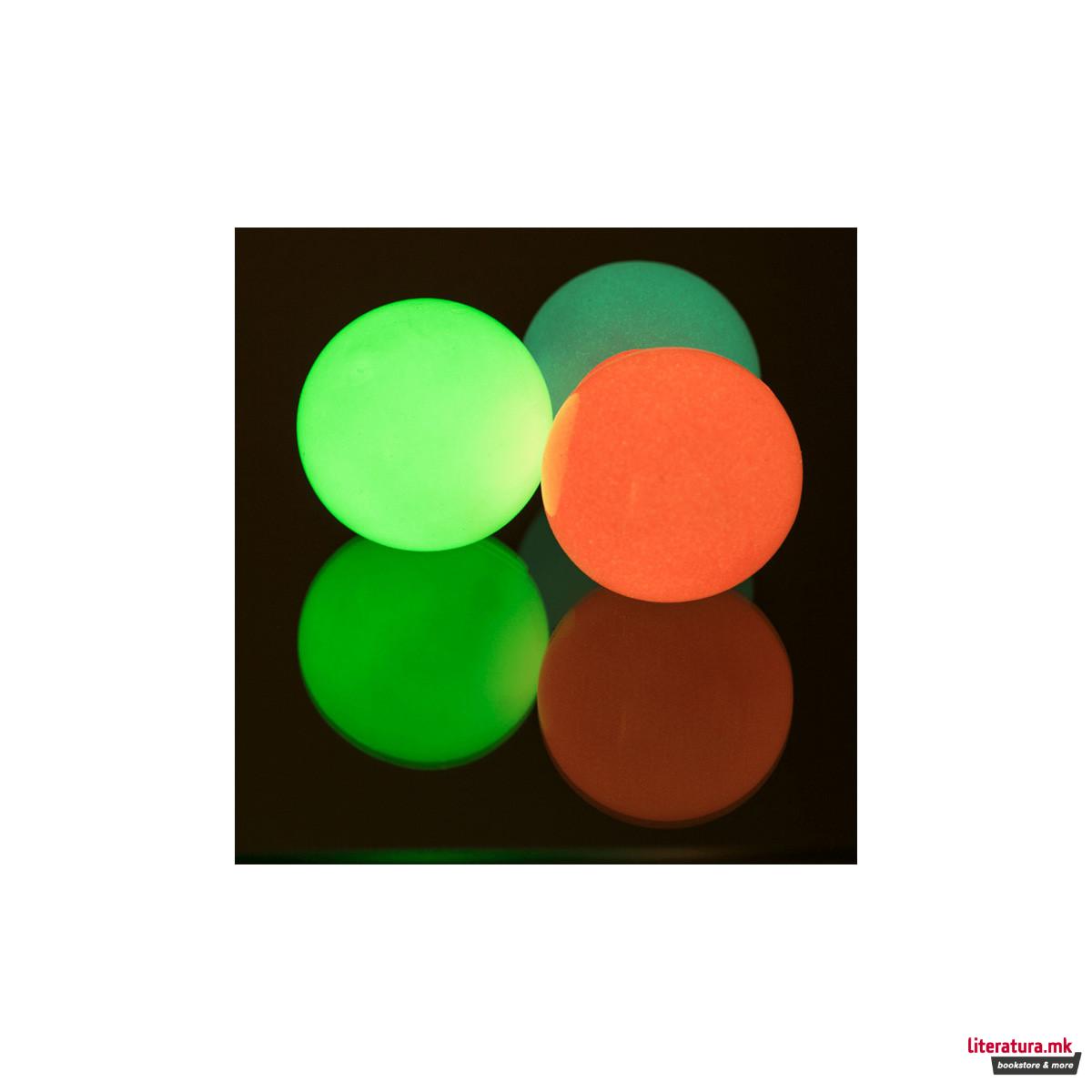 Анти-стрес топки, Throw & Glow Balls, 1/3