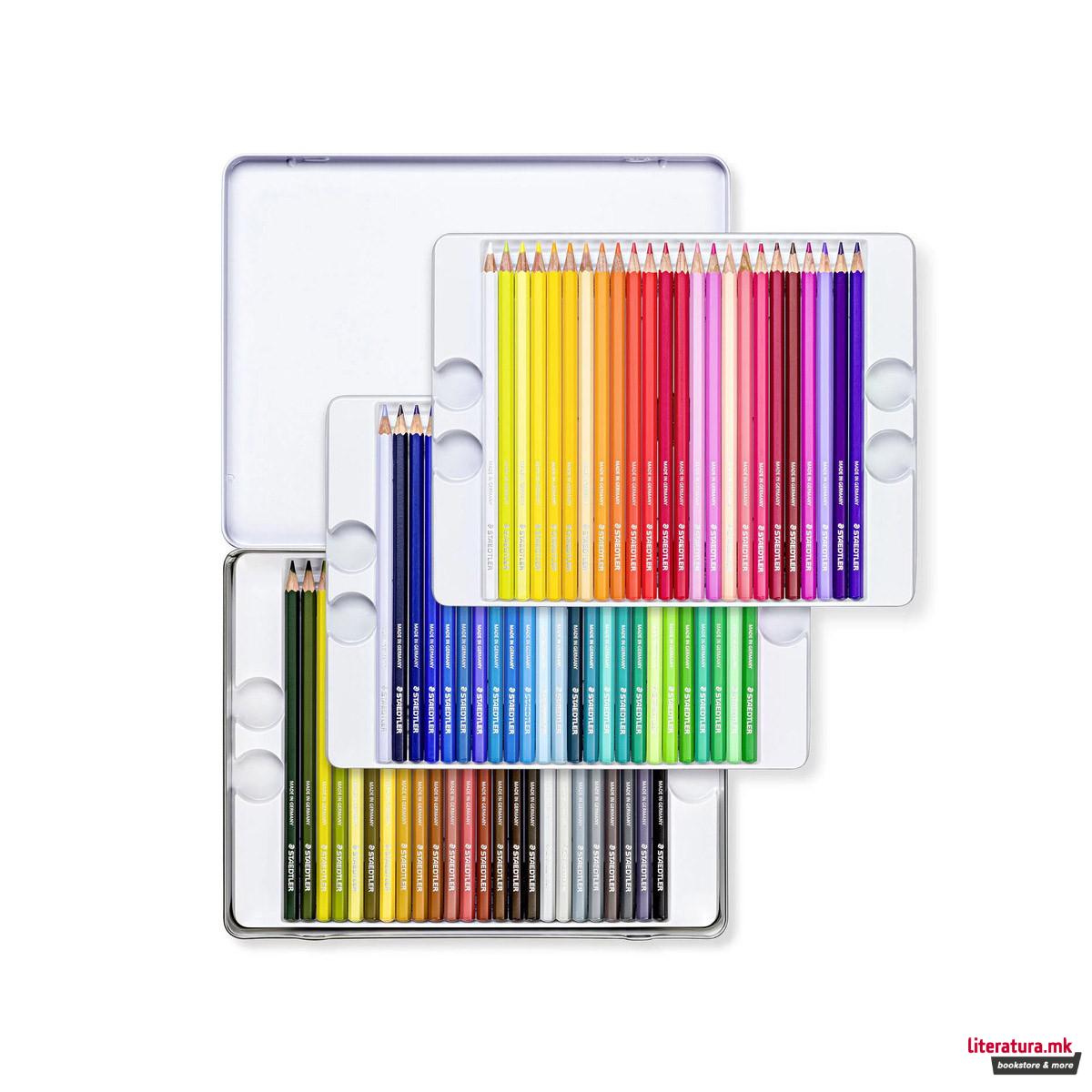 Сет од 72 дрвени боици во метална кутија, STAEDTLER® Design Journey 