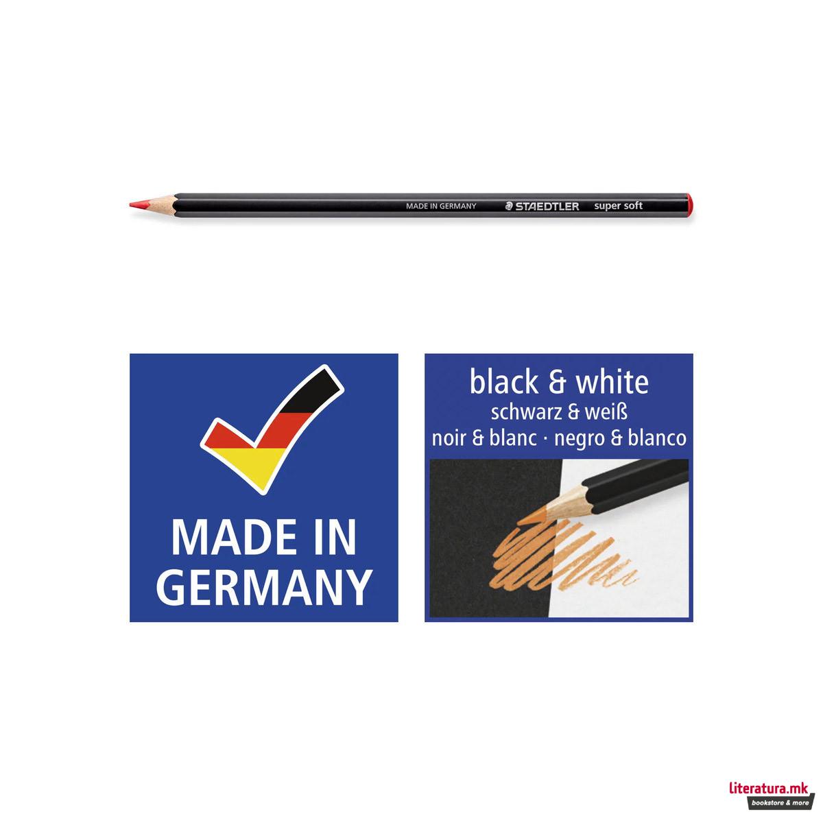 Сет од 12 дрвени боици - меки, STAEDTLER® Design Journey