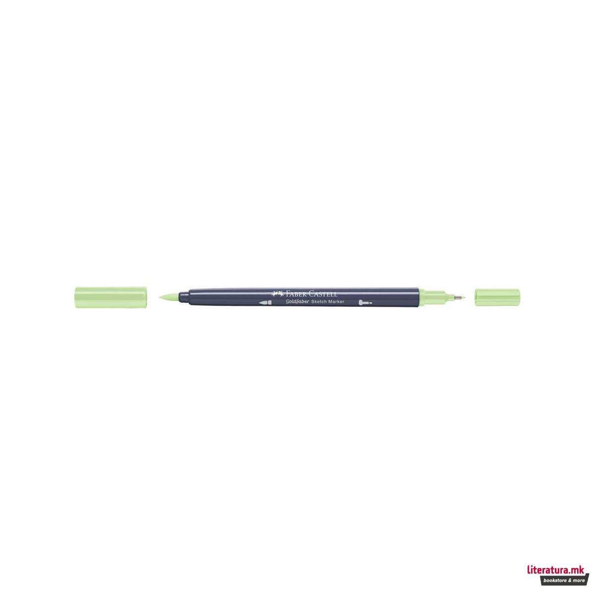 Двостран скеч маркер, Goldfaber - Light Earth Green