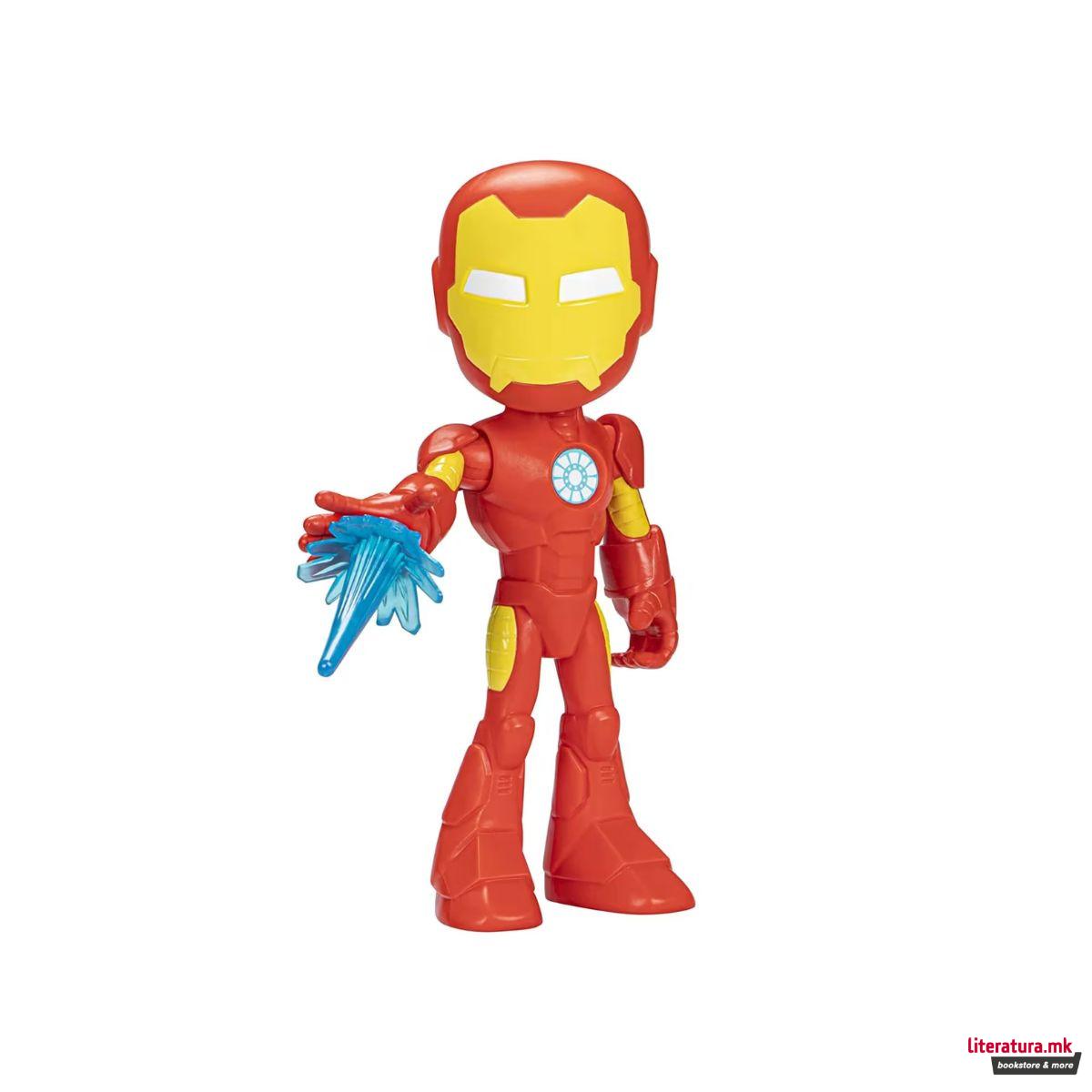 Фигура, Spidey And His Amazing Friends - Iron Man Supersized Hero, 22 cm 