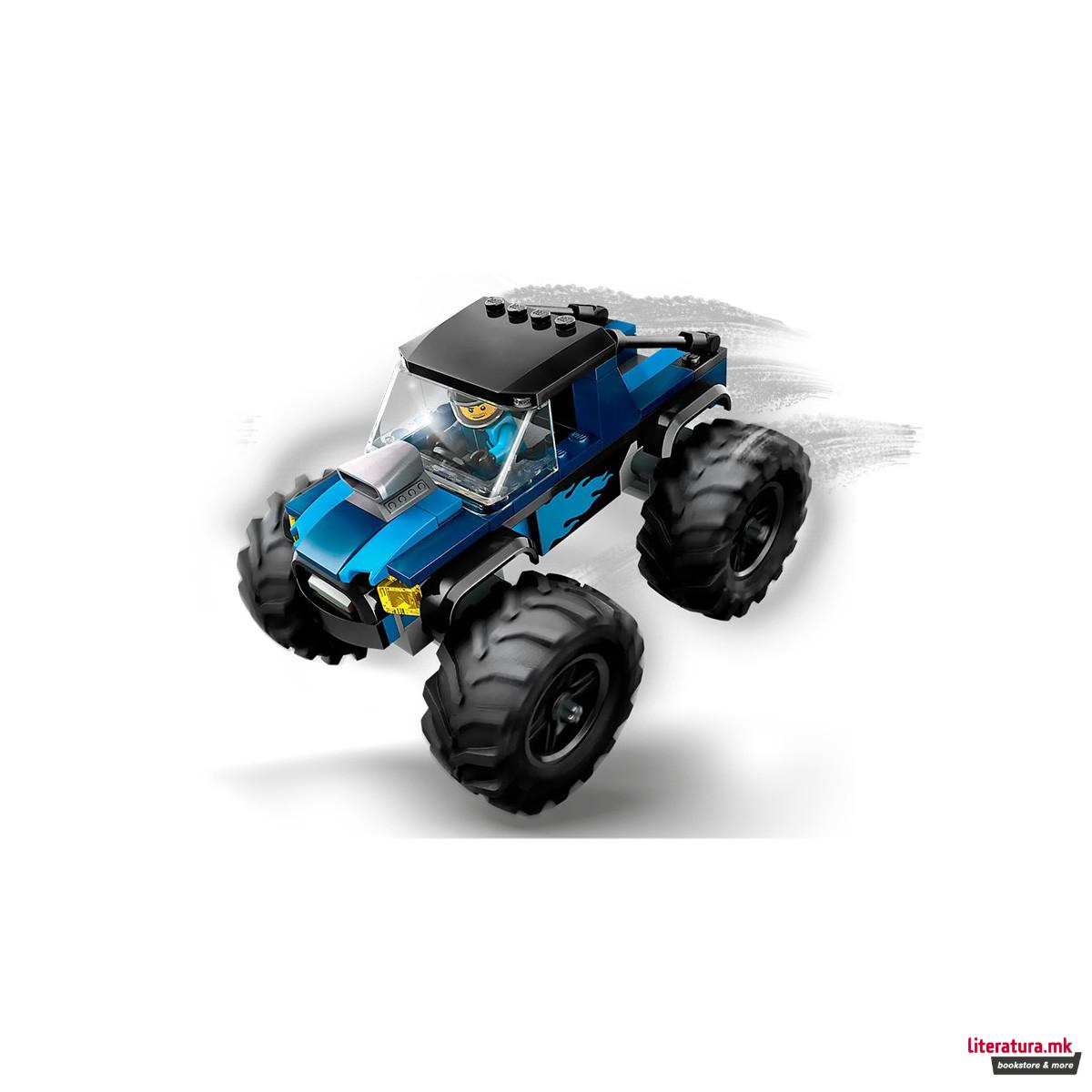 LEGO коцки, City, Blue Monster Truck 