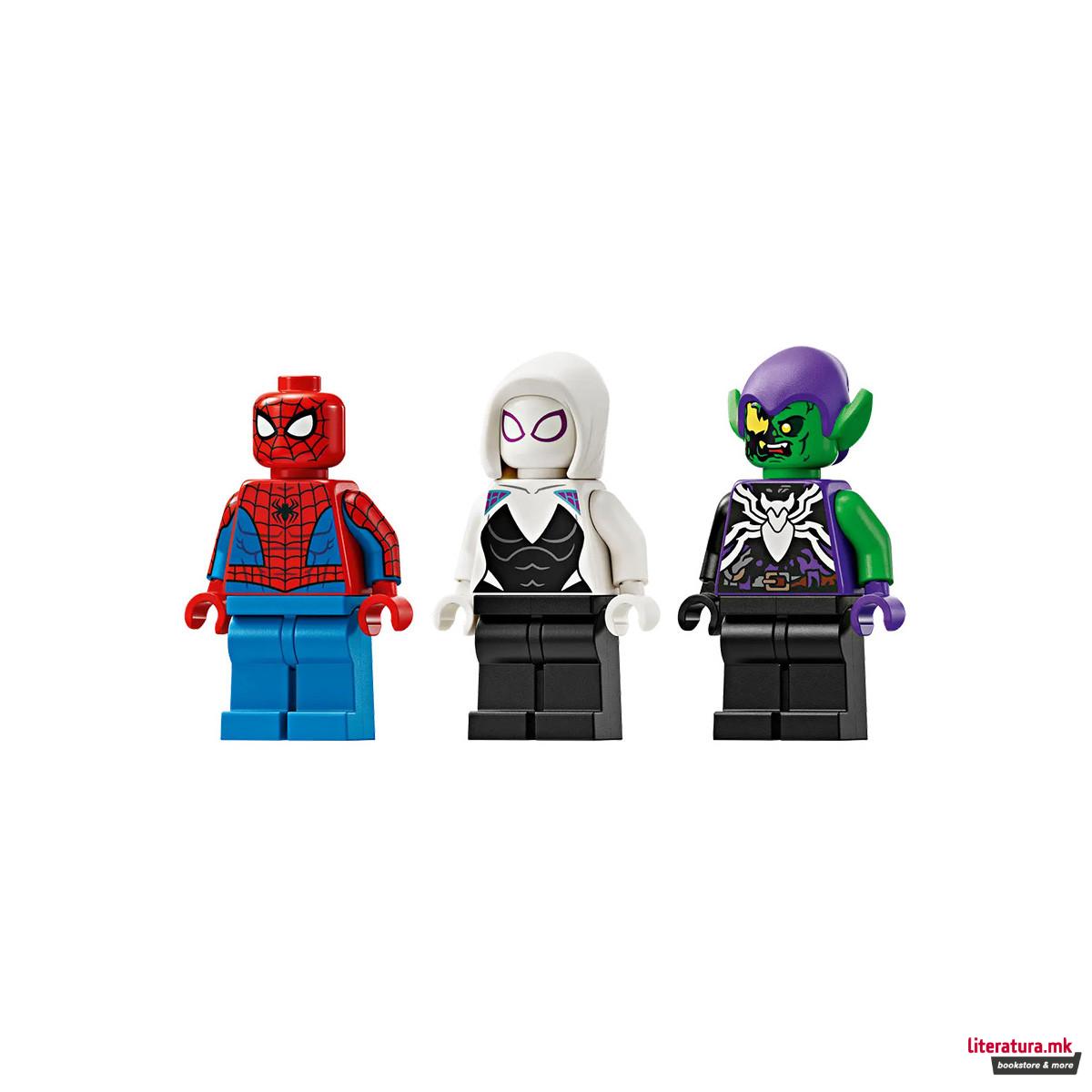 LEGO коцки, Marvel, Spider-Man: Spider-Man Race Car & Venom Green Goblin
