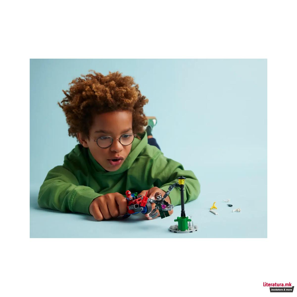 LEGO коцки, Marvel, Spider-Man - Motorcycle Chase: Spider-Man vs. Doc Ock 