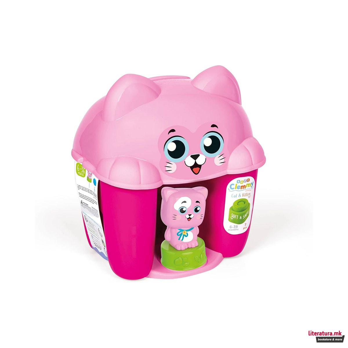 Меки коцки за градба, Soft Clemmy Touch & Play - Cat & Kitty 