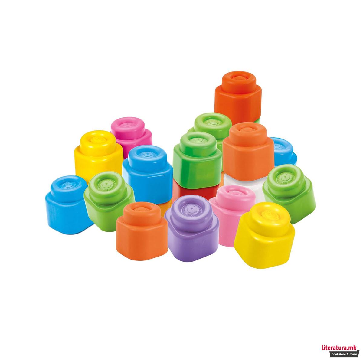 Меки коцки за градба, Soft Clemmy Touch & Play - 40 Soft Blocks 