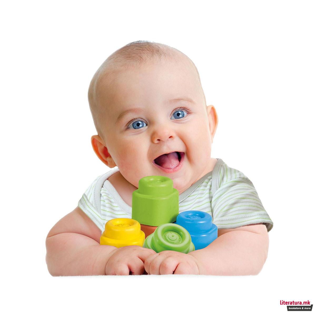 Меки коцки за градба, Soft Clemmy Touch & Play - 40 Soft Blocks 