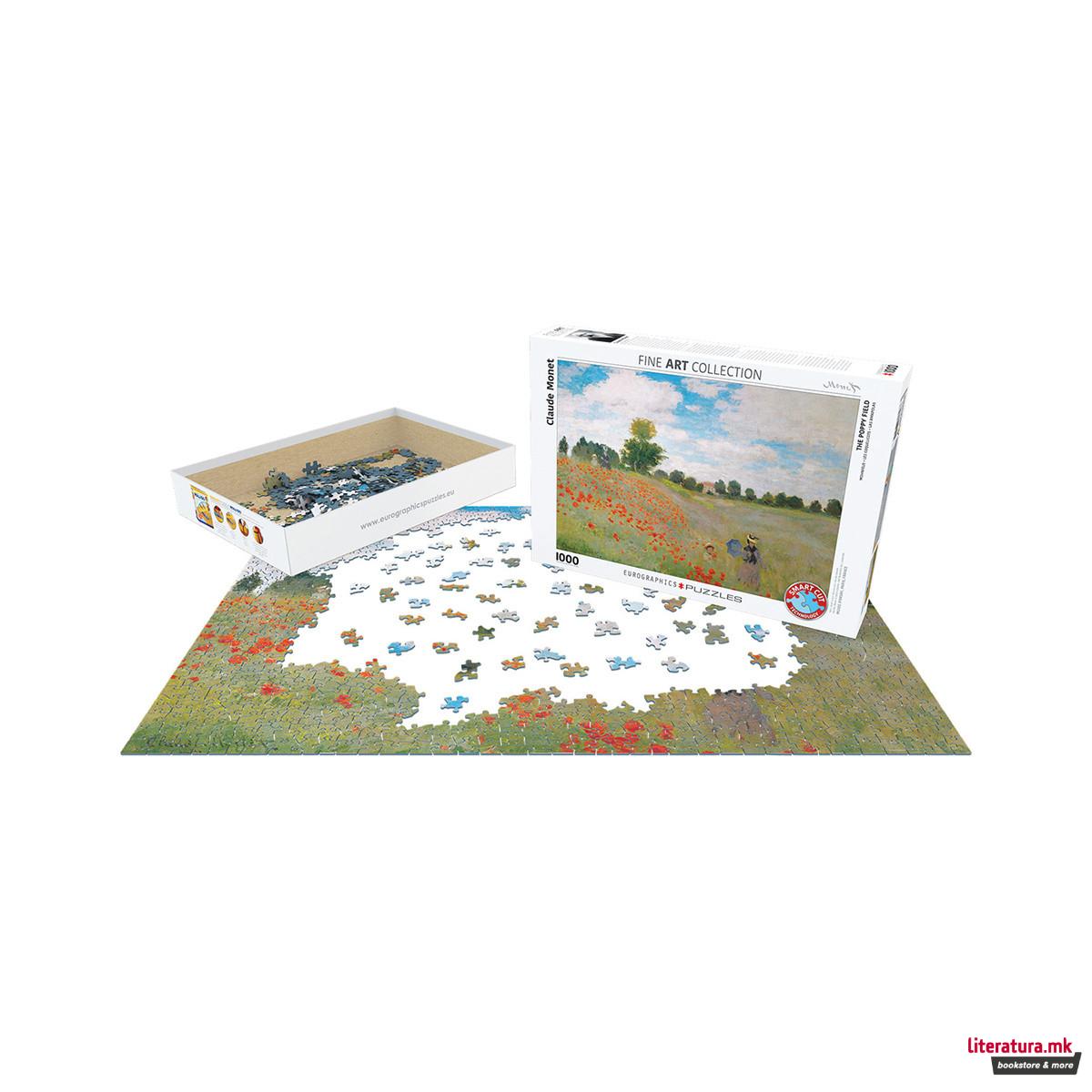 Сложувалка, Fine Art Collection, Monet - The Poppy Field, 1000 парчиња 