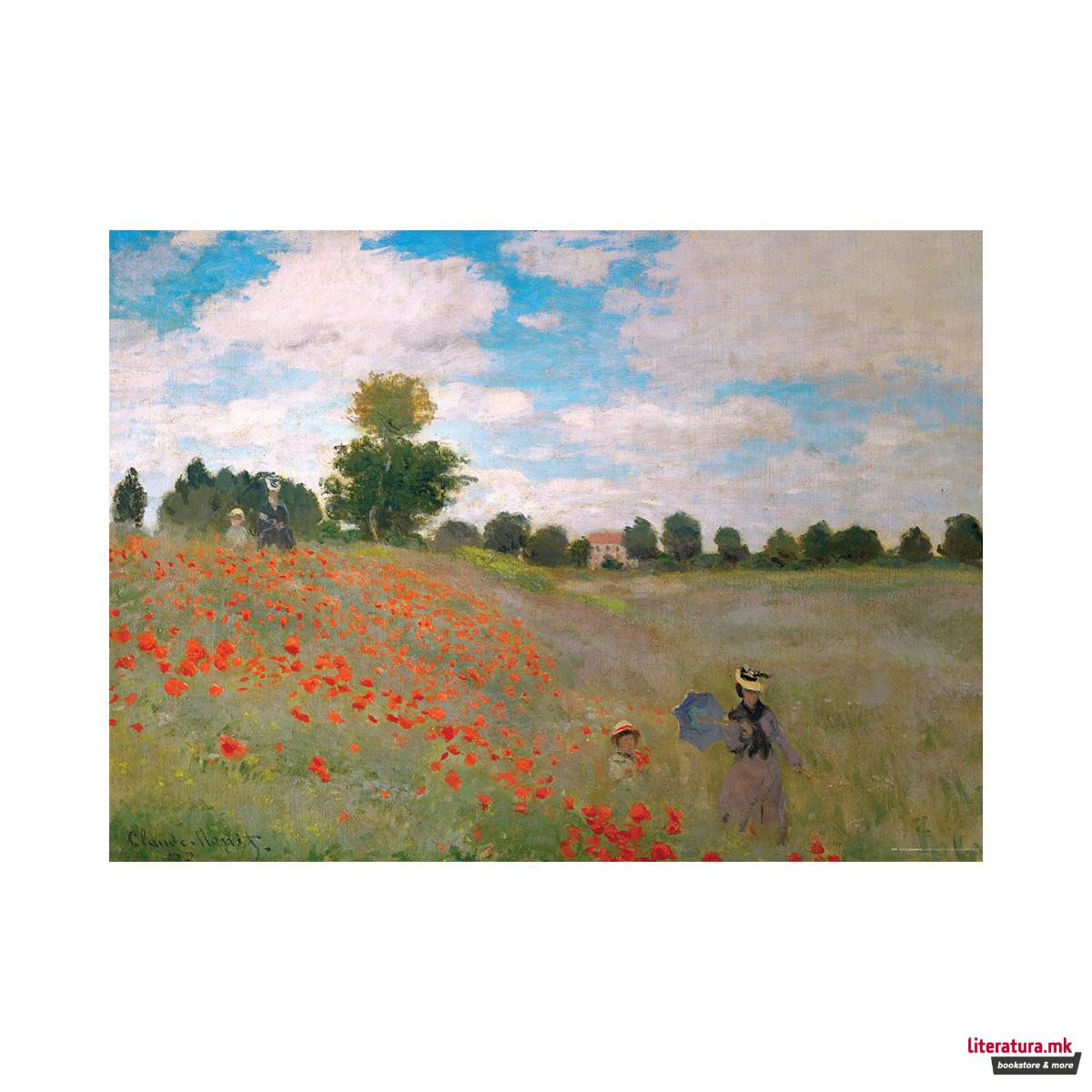 Сложувалка, Fine Art Collection, Monet - The Poppy Field, 1000 парчиња 