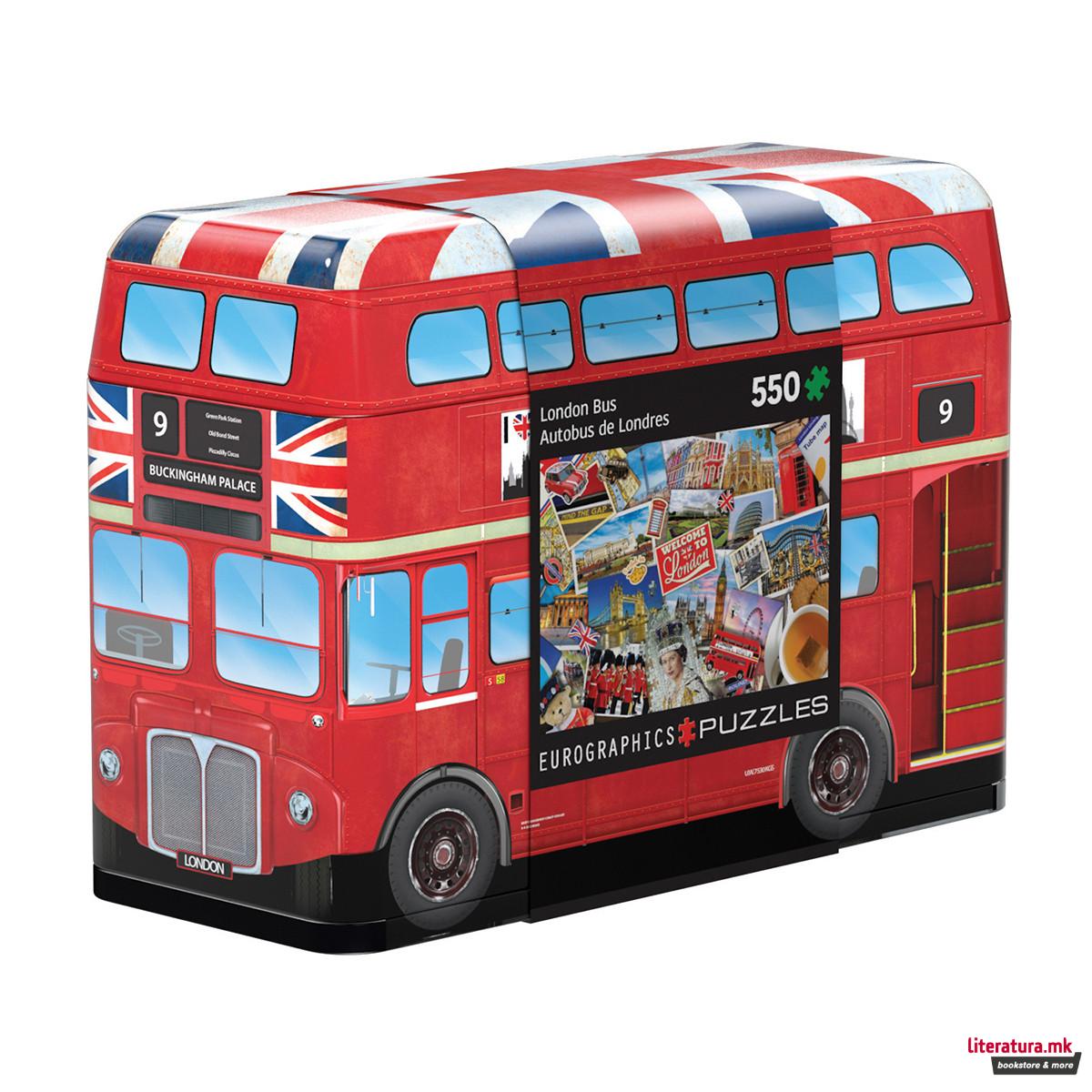 Сложувалка во метална кутија, London Bus, 550 парчиња