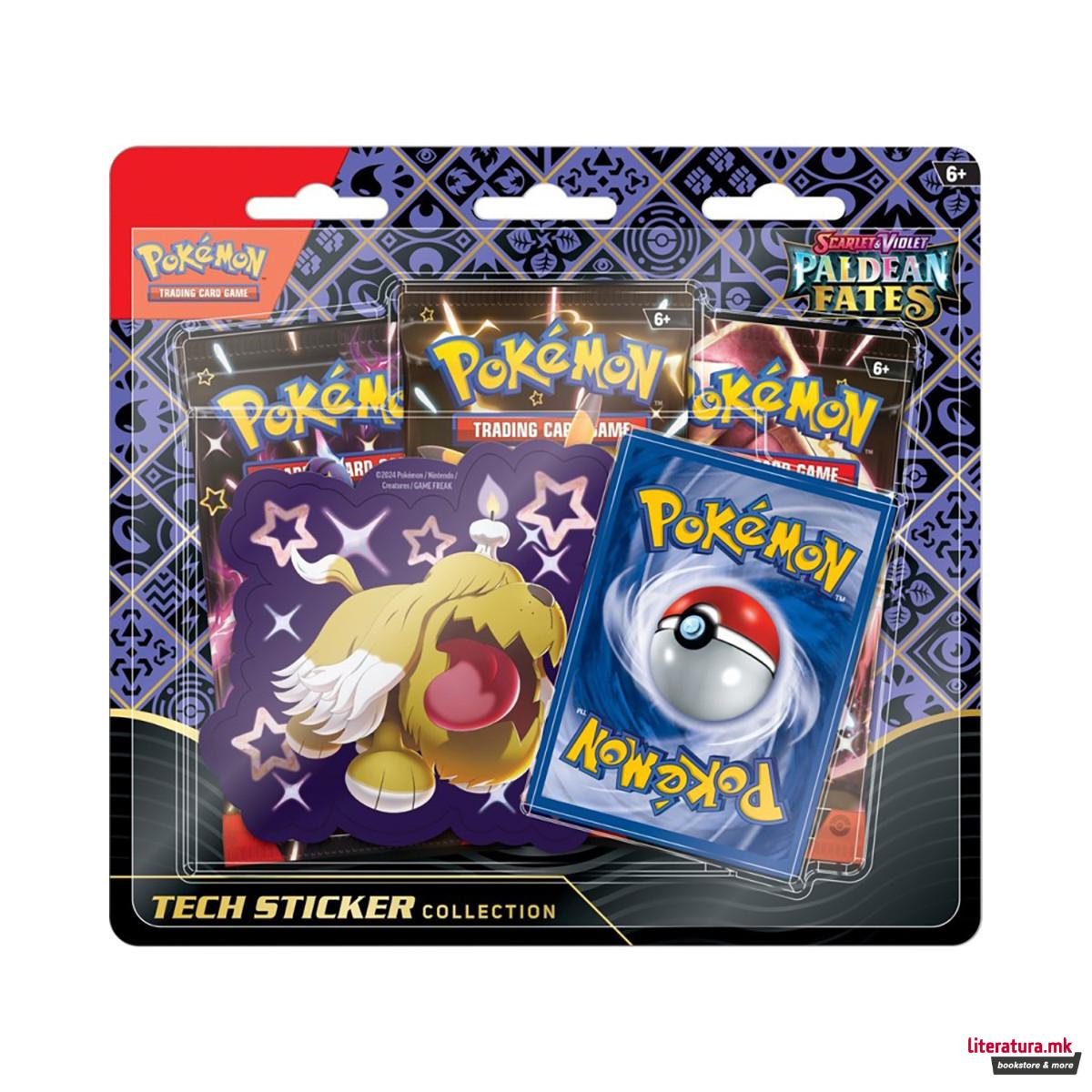 Сет карти + стикер, Pokémon SV04.5 Paldean Fates Sticker Collection