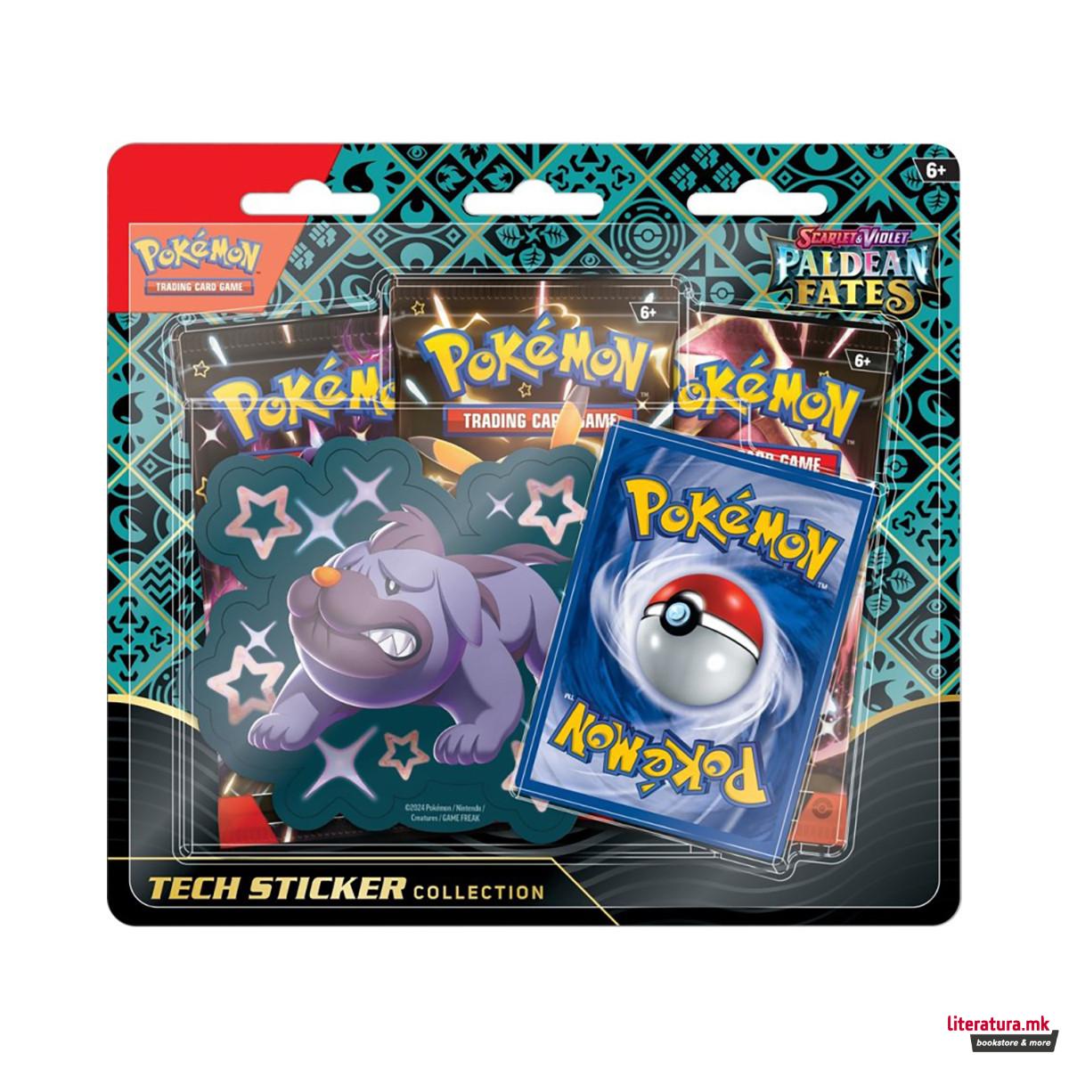 Сет карти + стикер, Pokémon SV04.5 Paldean Fates Sticker Collection