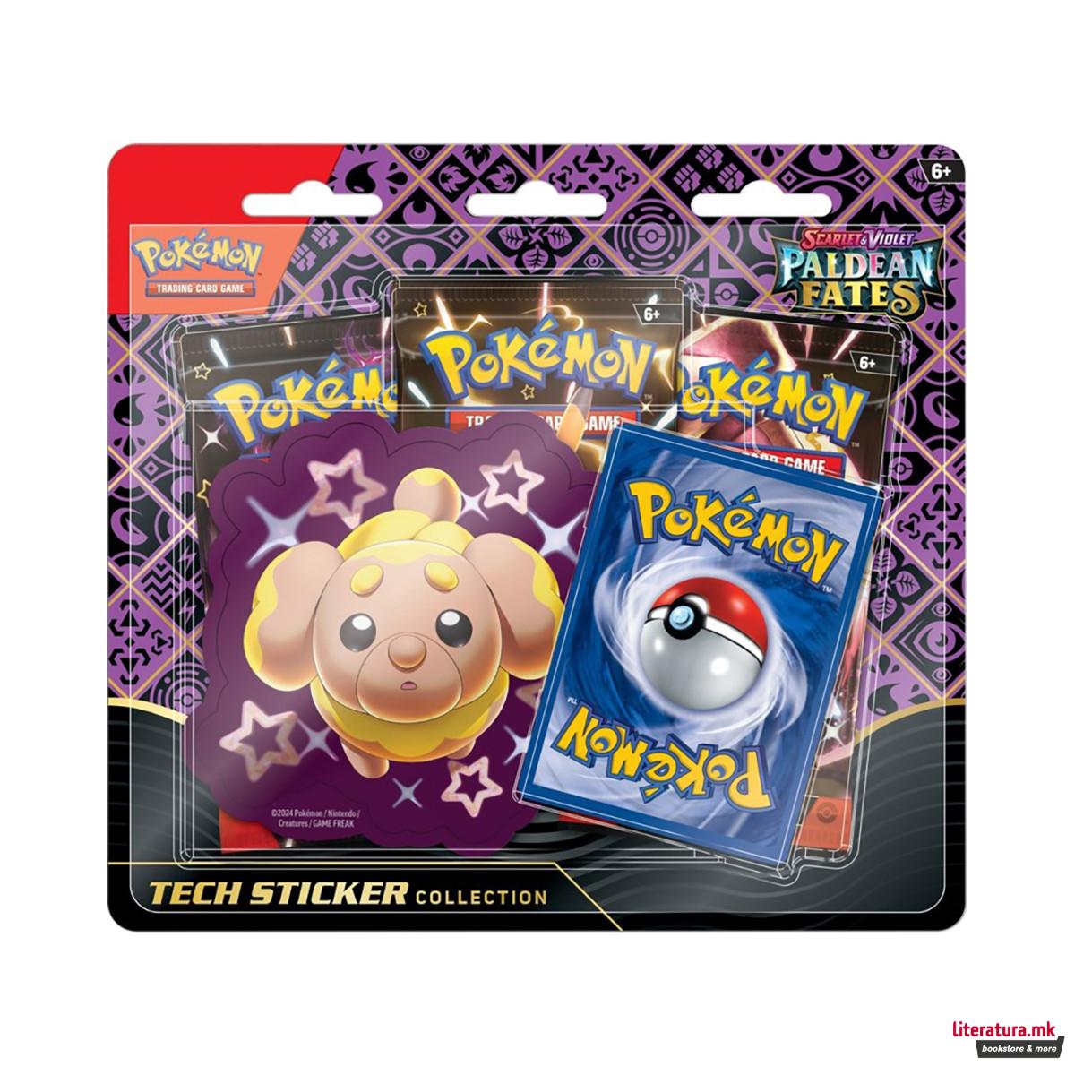 Сет карти + стикер, Pokémon SV04.5 Paldean Fates Sticker Collection