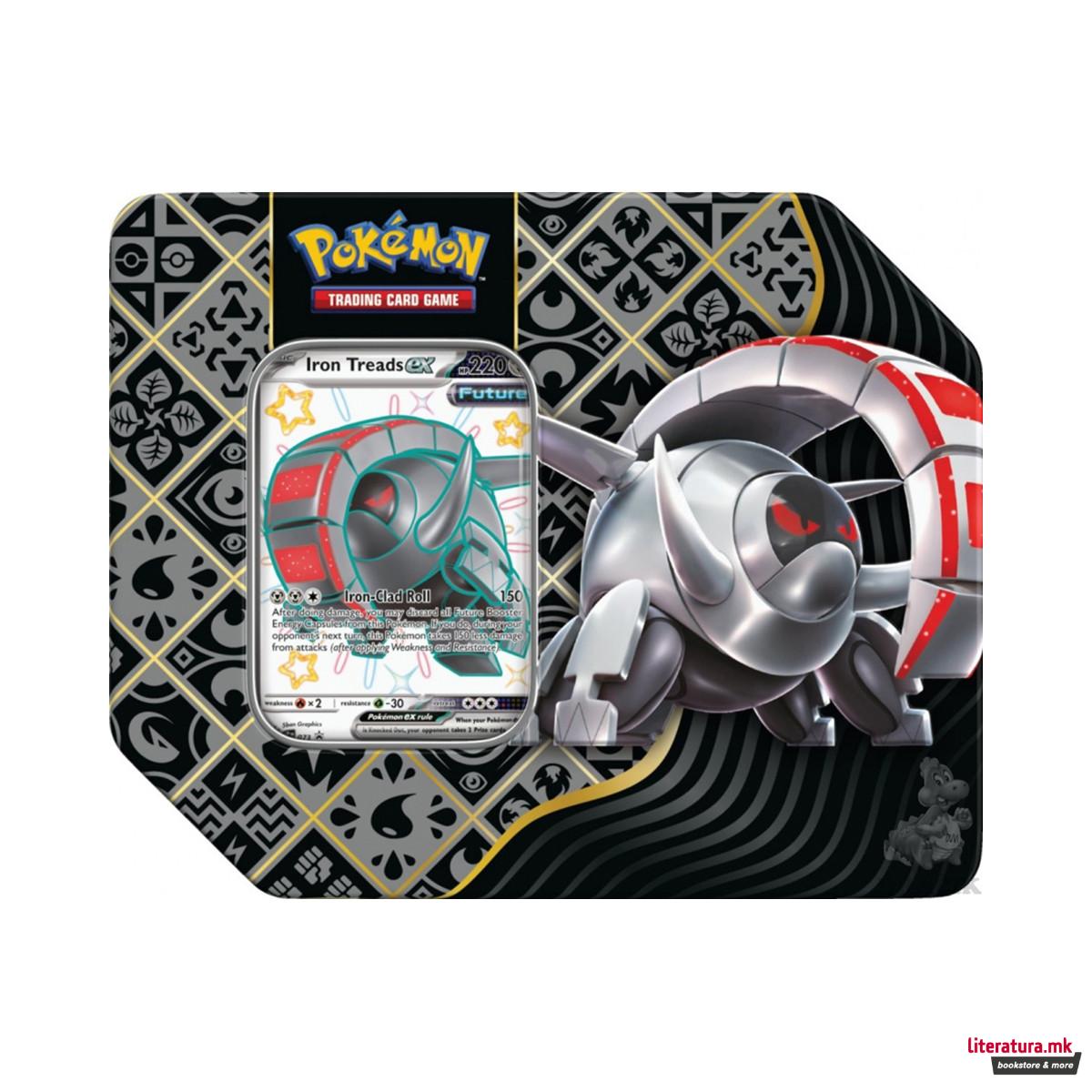 Сет карти во метална кутија, Pokemon TCG Scarlet and Violet Paldean Fates