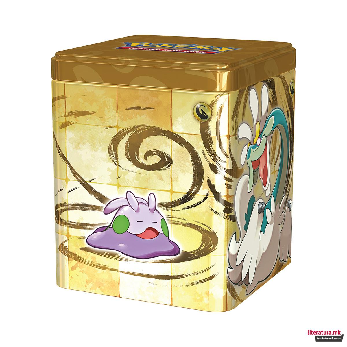 Метална кутија за карти + карти, Pokémon TCG: Stacking Tin 2024