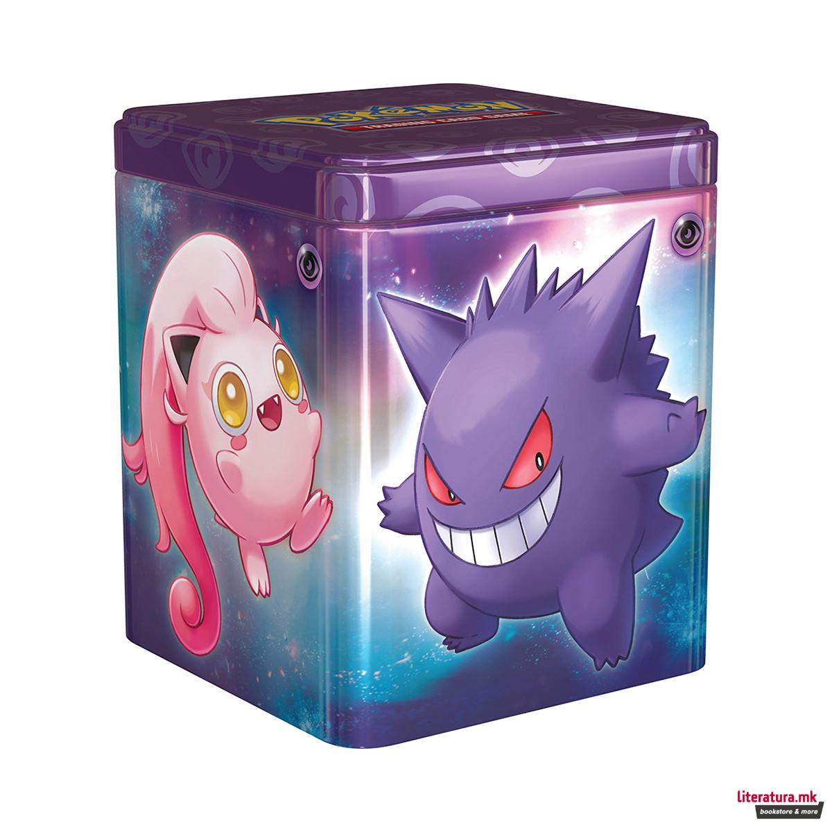 Метална кутија за карти + карти, Pokémon TCG: Stacking Tin 2024
