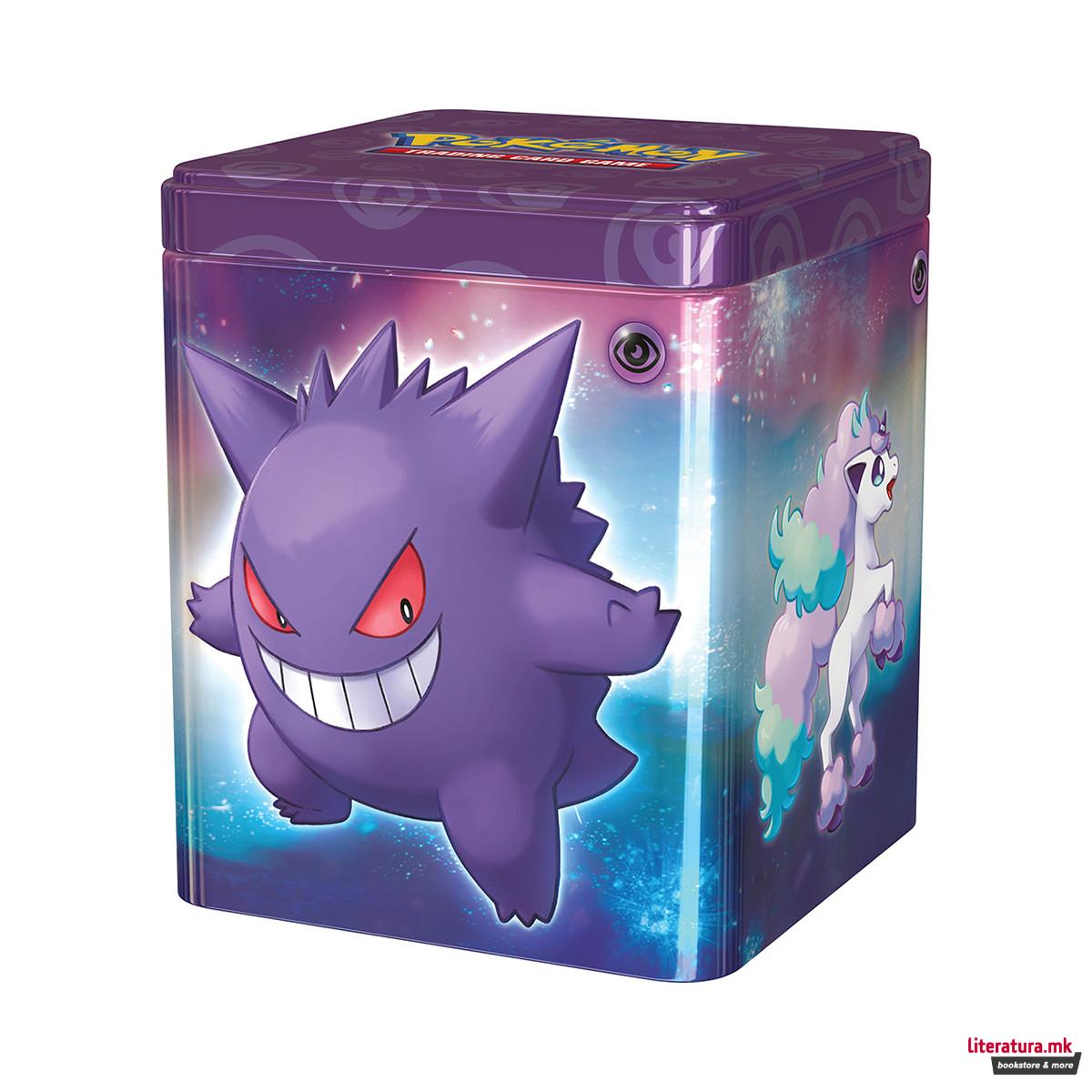 Метална кутија за карти + карти, Pokémon TCG: Stacking Tin 2024
