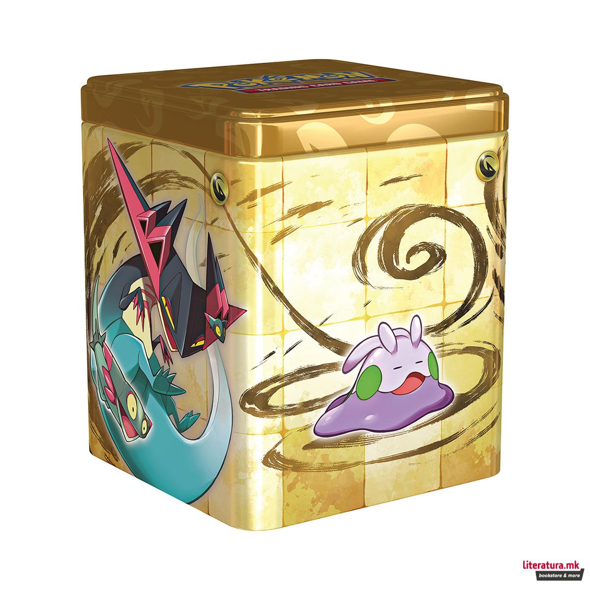 Метална кутија за карти + карти, Pokémon TCG: Stacking Tin 2024