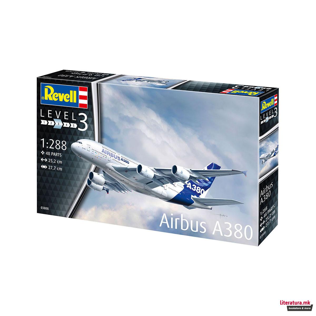 Макета, Airbus A380, 1:288 