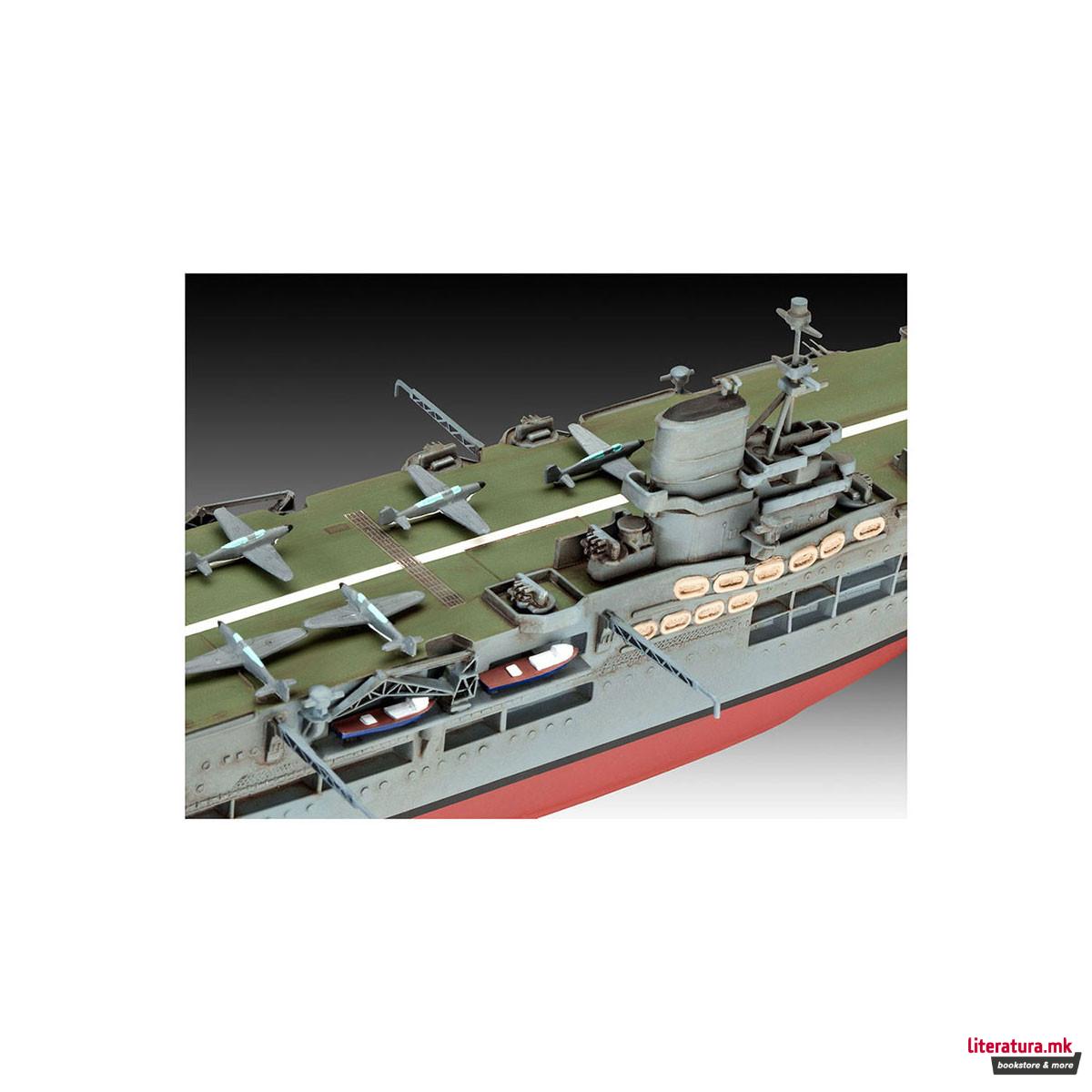 Макета, HMS Ark Royal-Tribal Class Destroy, 1:720