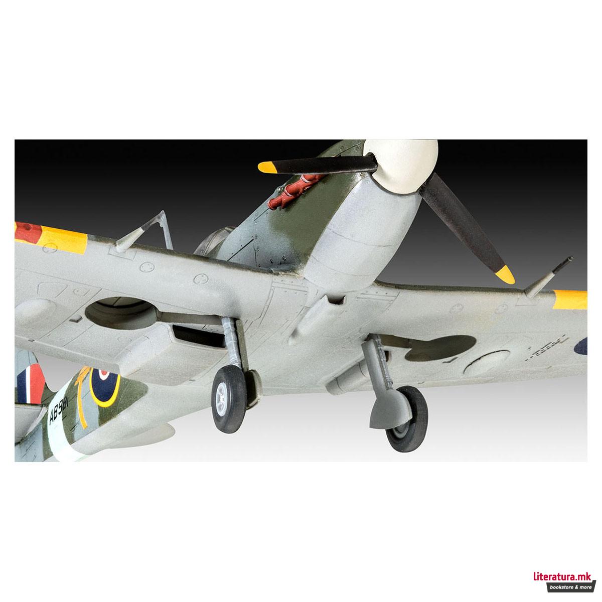 Сет макета + бои, Combat Set: Messerschmitt Bf109G-10 & Spitfire Mk.V, 1:72