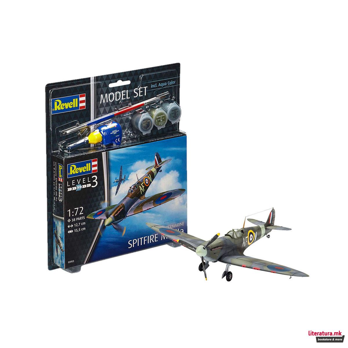 Сет макета + бои, Spitfire Mk.Iia, 1:72